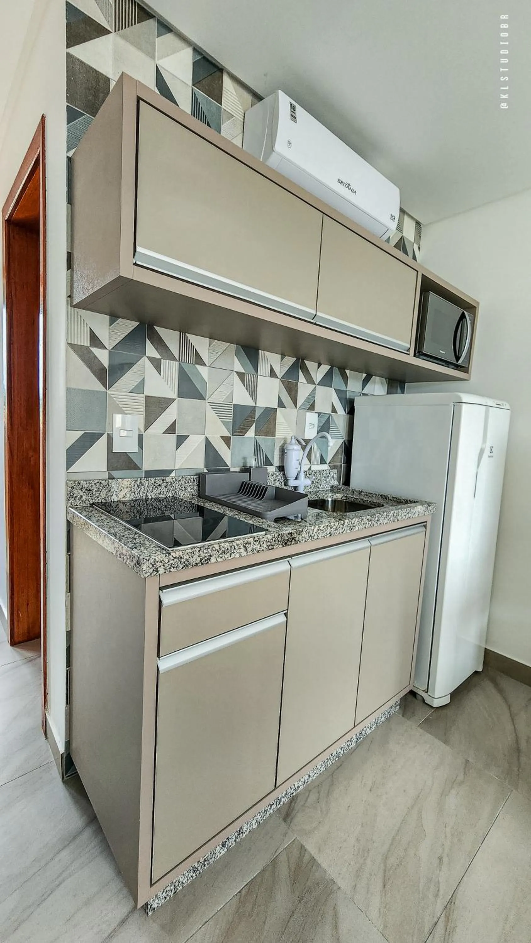 Kitchen or kitchenette in Apart Hotel Canto Grande