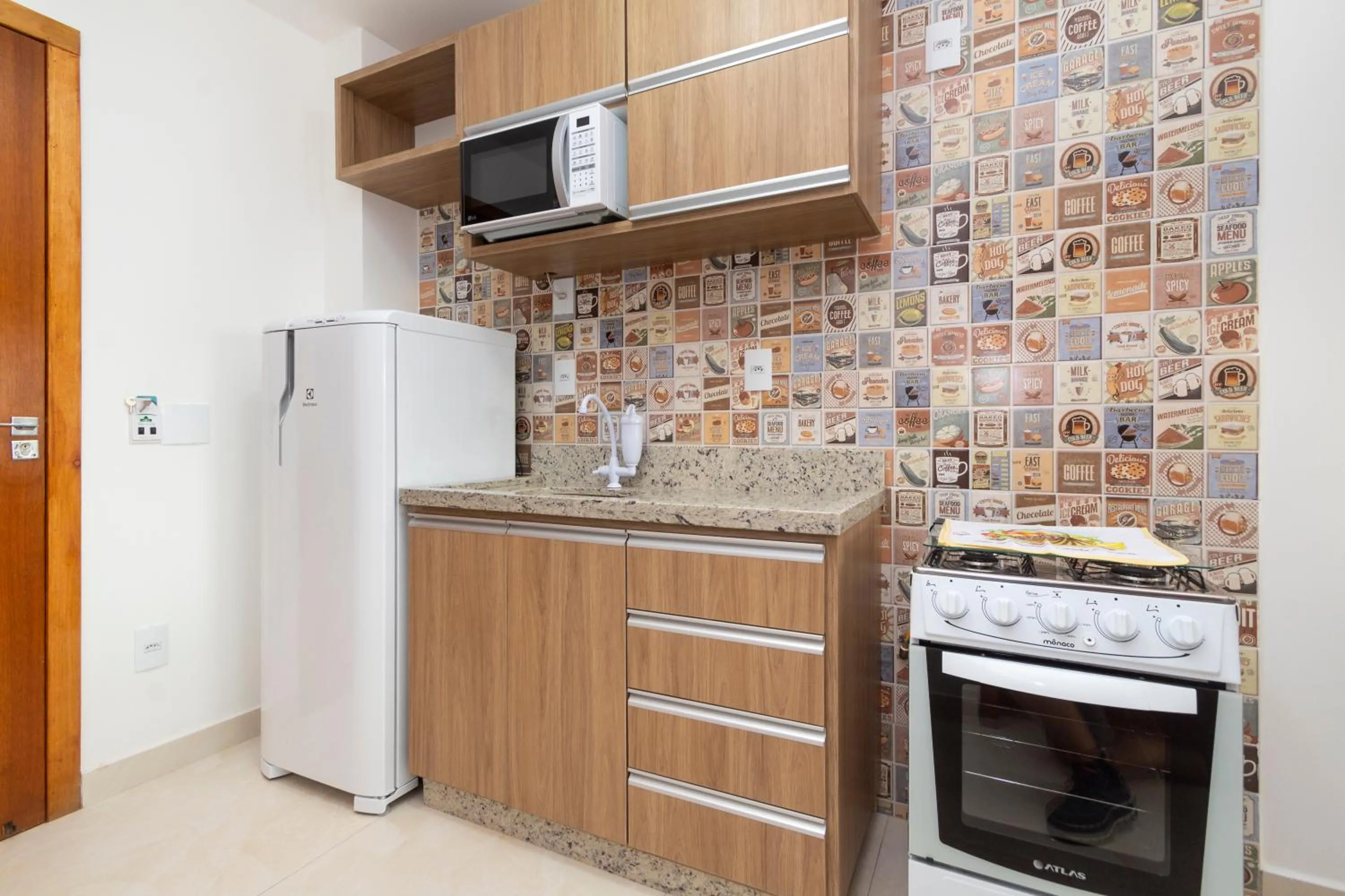 Kitchen or kitchenette in Apart Hotel Canto Grande