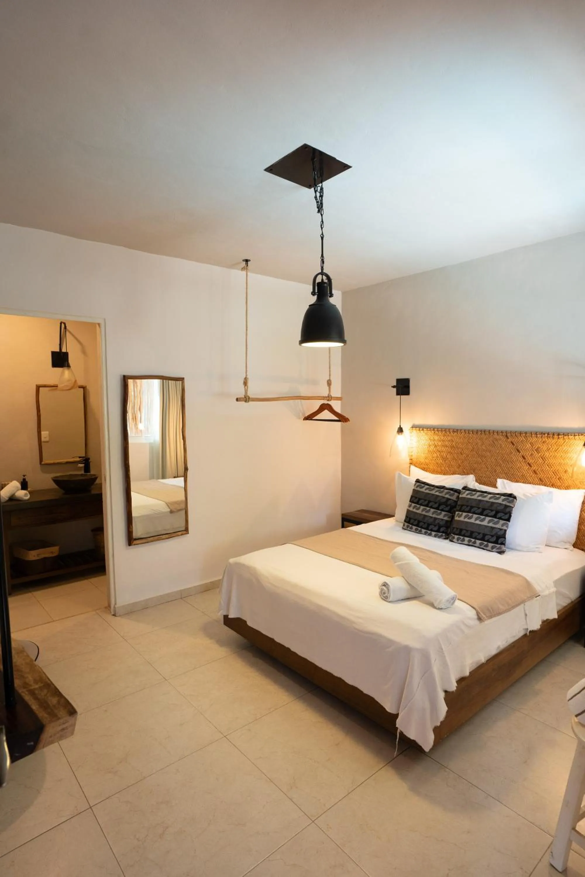 Bed in AGAM Hotel Boutique Bacalar - Adults Only
