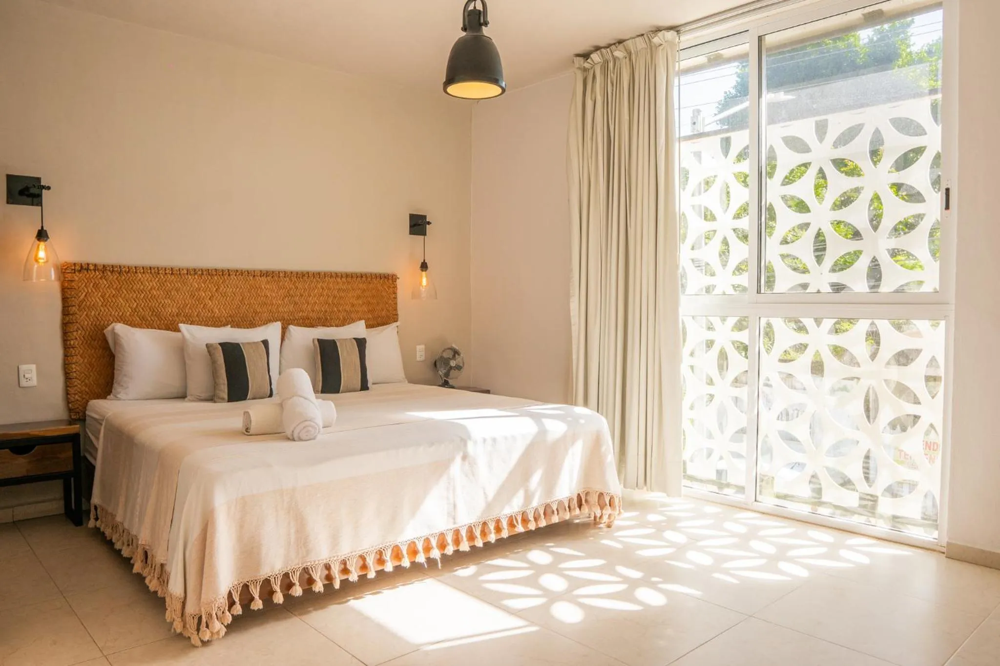 Bed in AGAM Hotel Boutique Bacalar - Adults Only