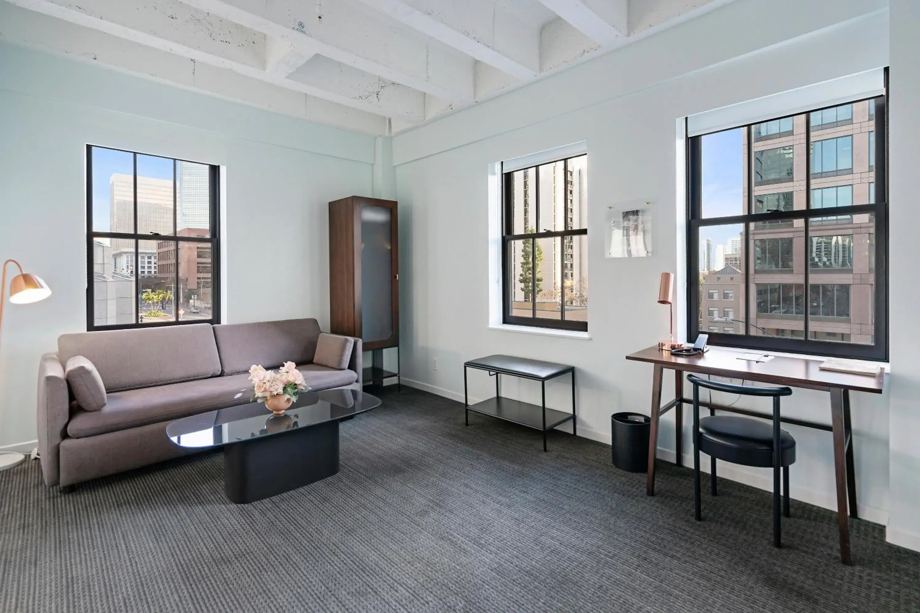 Deluxe Jr Suite, Partial Bay View, City View, Corner Room, 1 King, 1 Sofa Bed in The Guild Hotel San Diego Downtown, Marriott Tribute Portfolio Deluxe Jr Suite, Partial Bay View, City View, Corner Room, 1 King, 1 Sofa Bed in The Guild Hotel San Diego Downtown, Marriott Tribute Portfolio