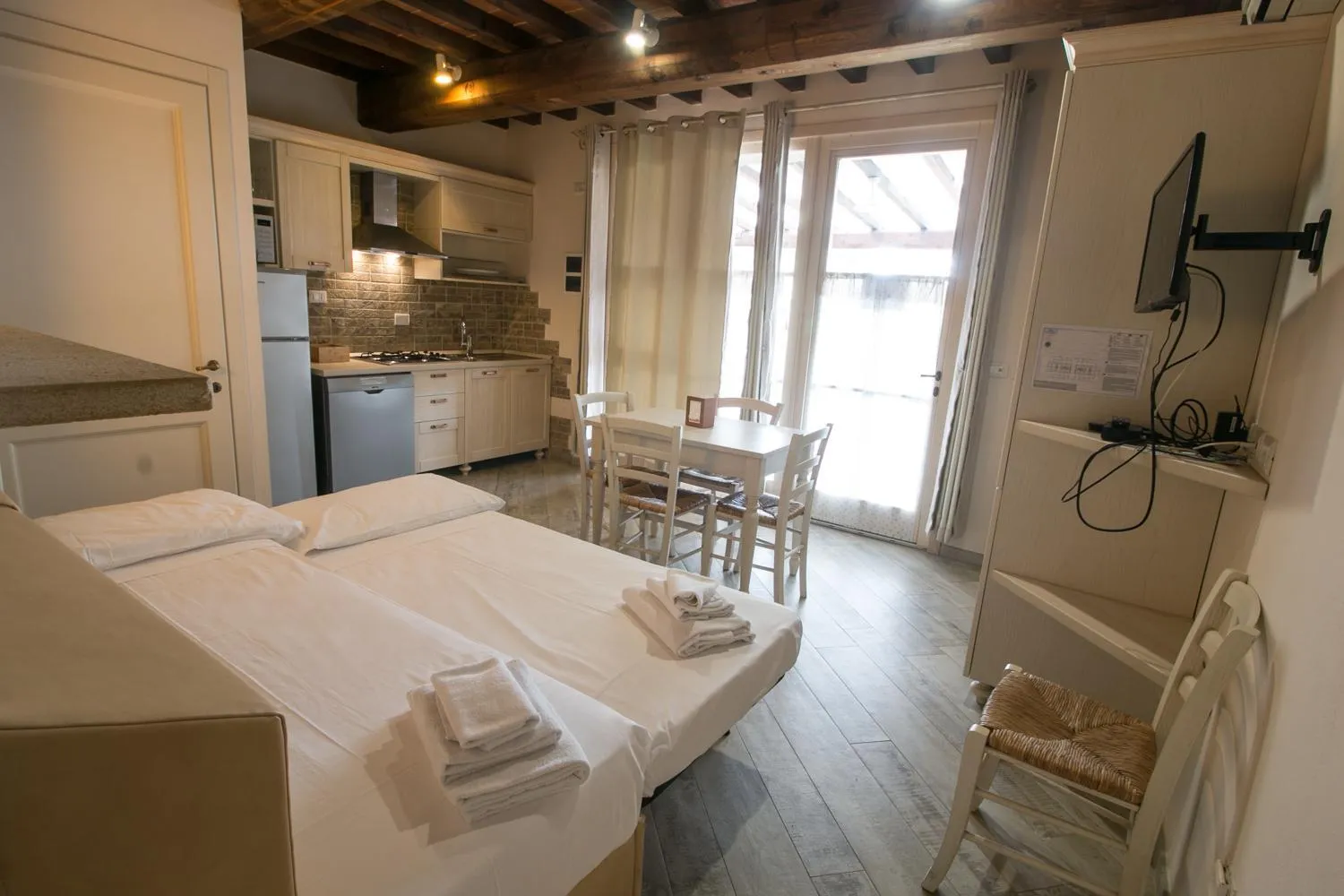 Seating area, Bed in Fattoria Palazzeta - Pet & Family Friendly