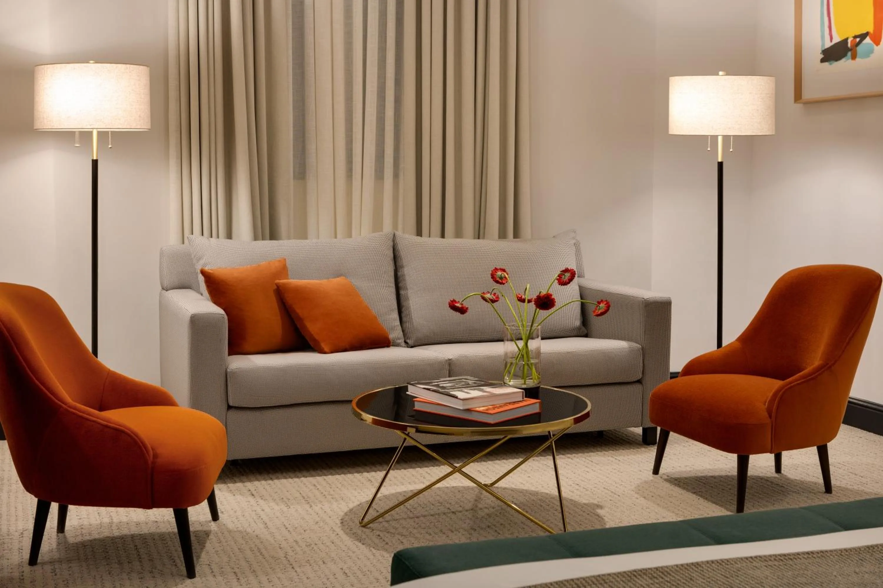 Seating area in The Chemists Club Hotel