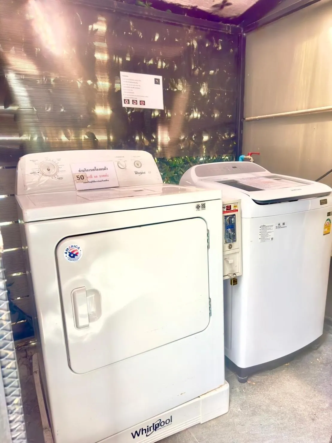 washing machine in Moose Hotel Chiangmai