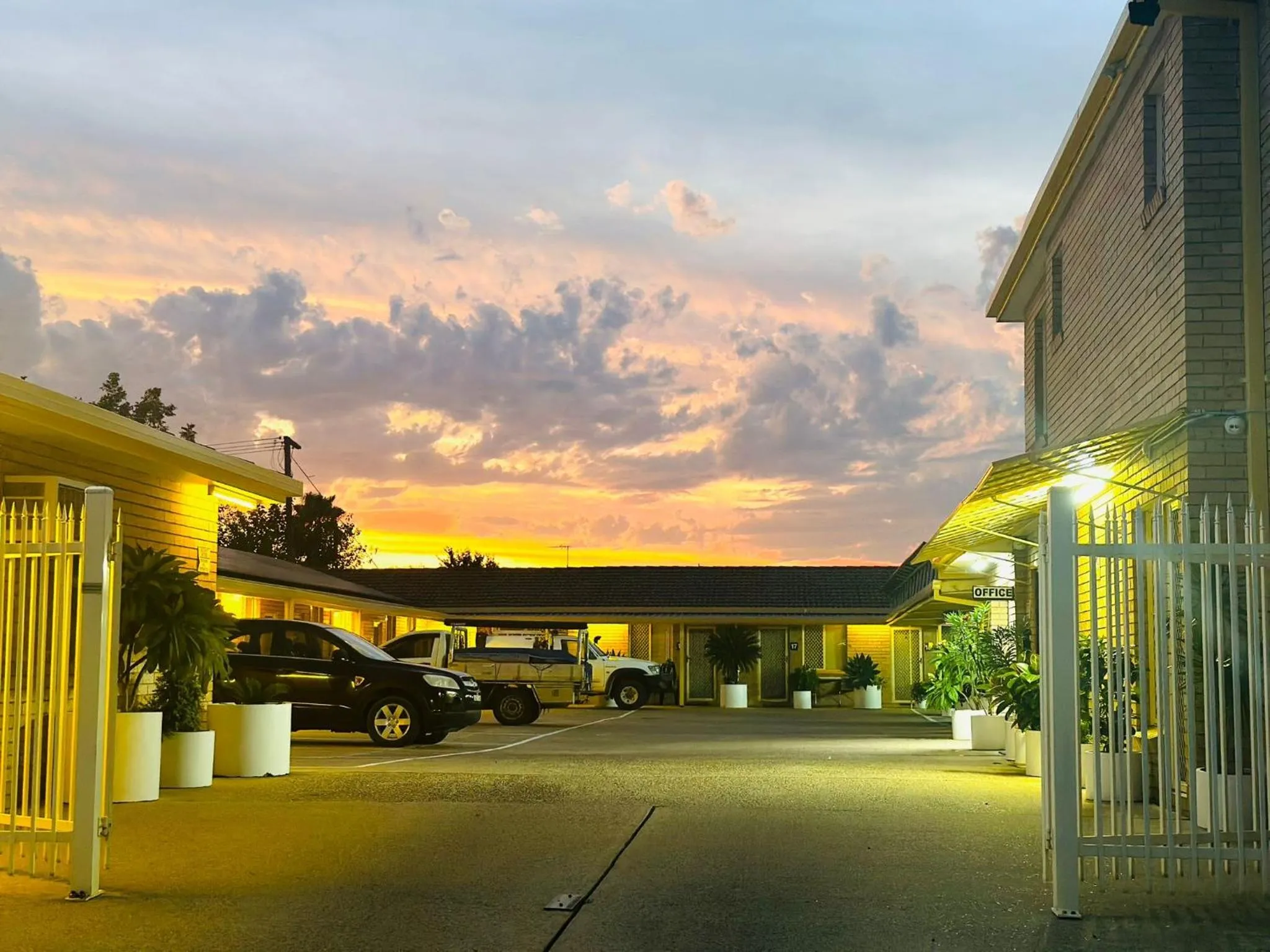 Sunset in Angel's Rest Motel