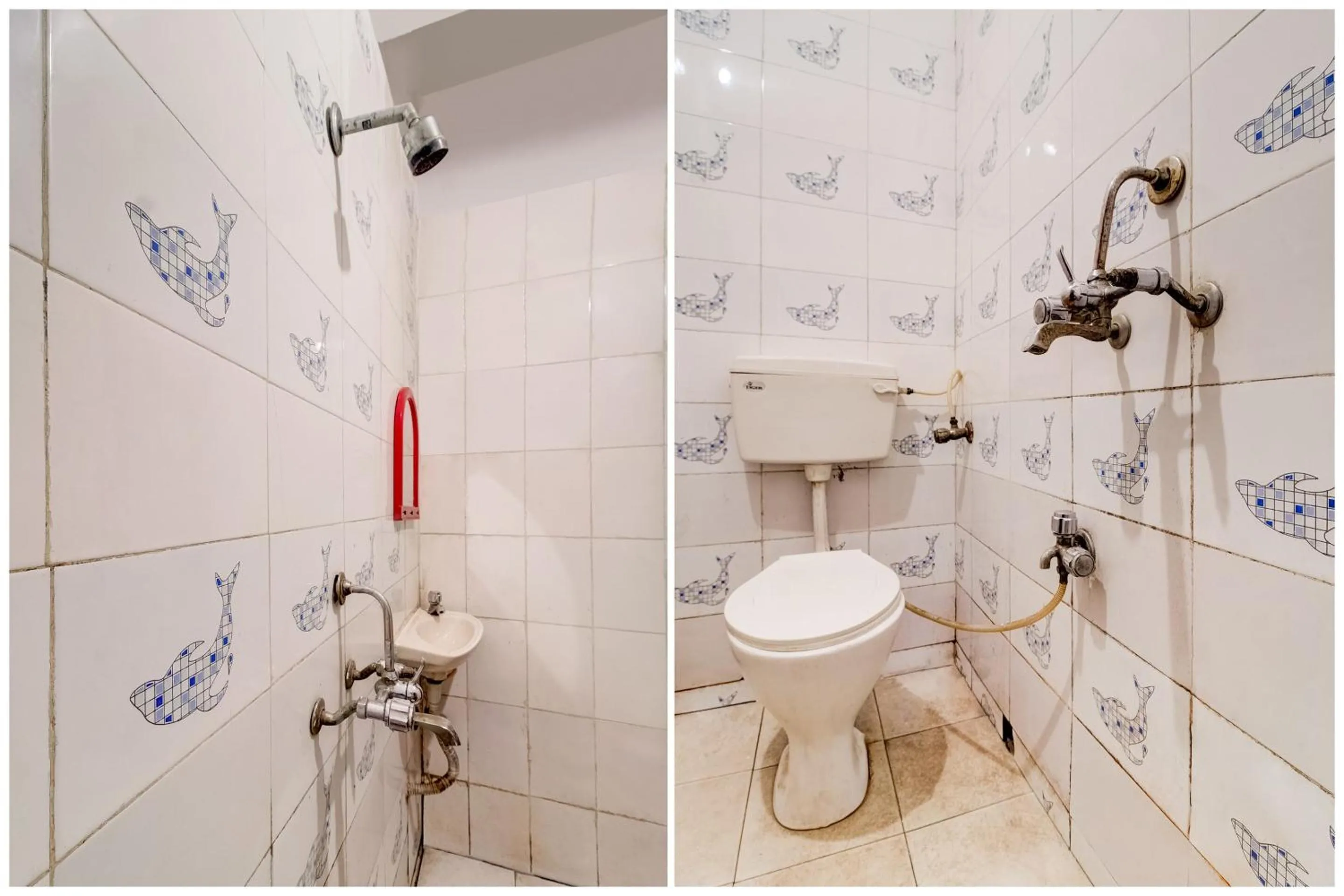 Bathroom in Hotel O Sargam Lodging And Boarding