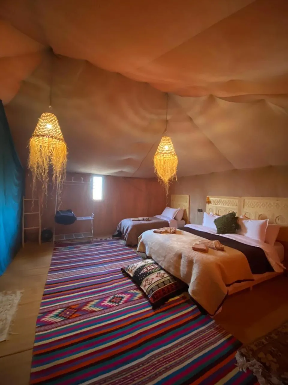 Bed in Riad Caravasar