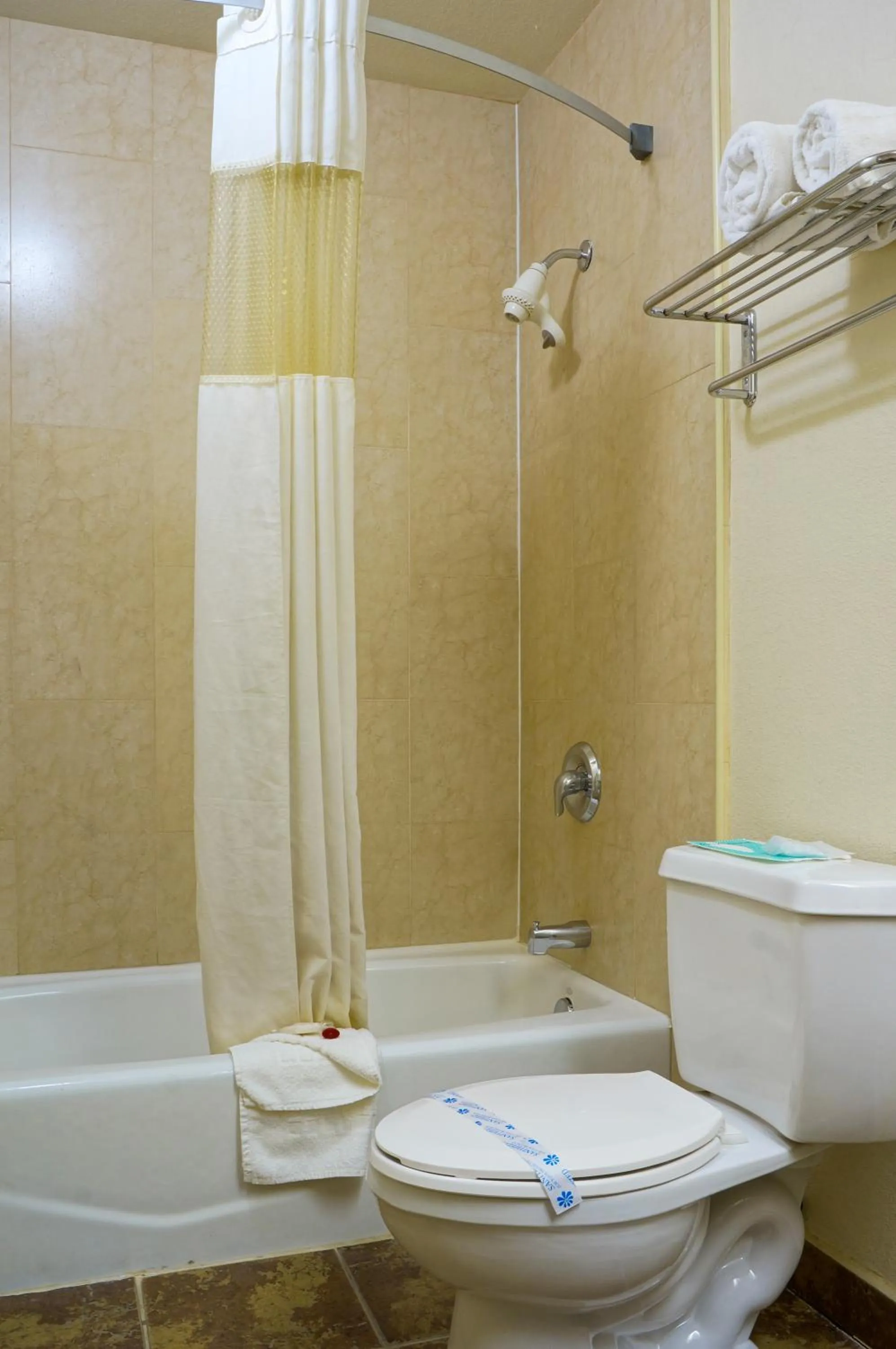 Bathroom in Ramada by Wyndham Ontario Airport & Convention Center