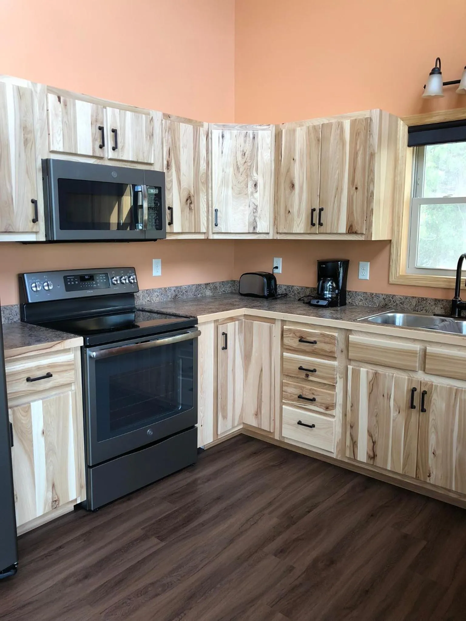 Kitchen or kitchenette in Blue Moon Resort & Motel