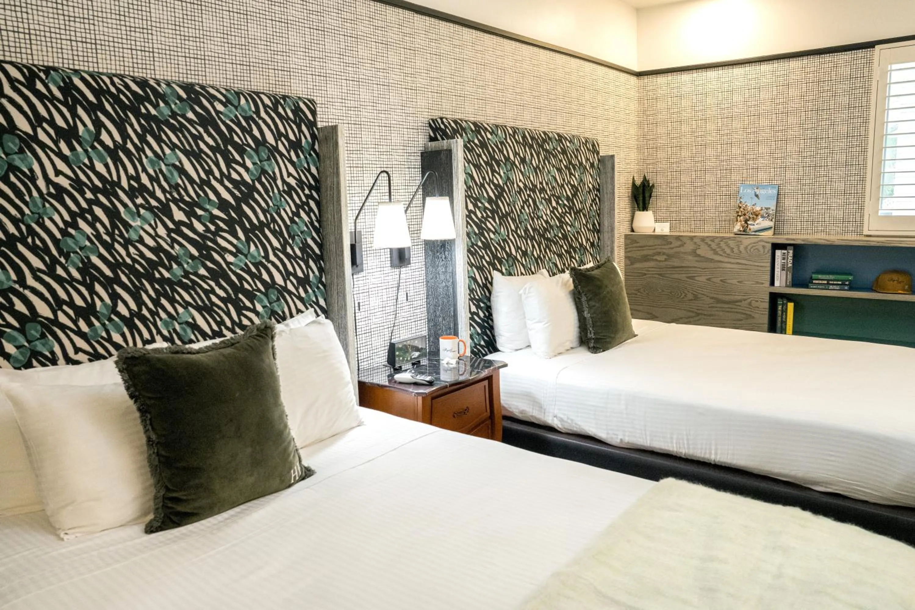 Bed in The Hollywood Franklin Hotel near Universal Studios