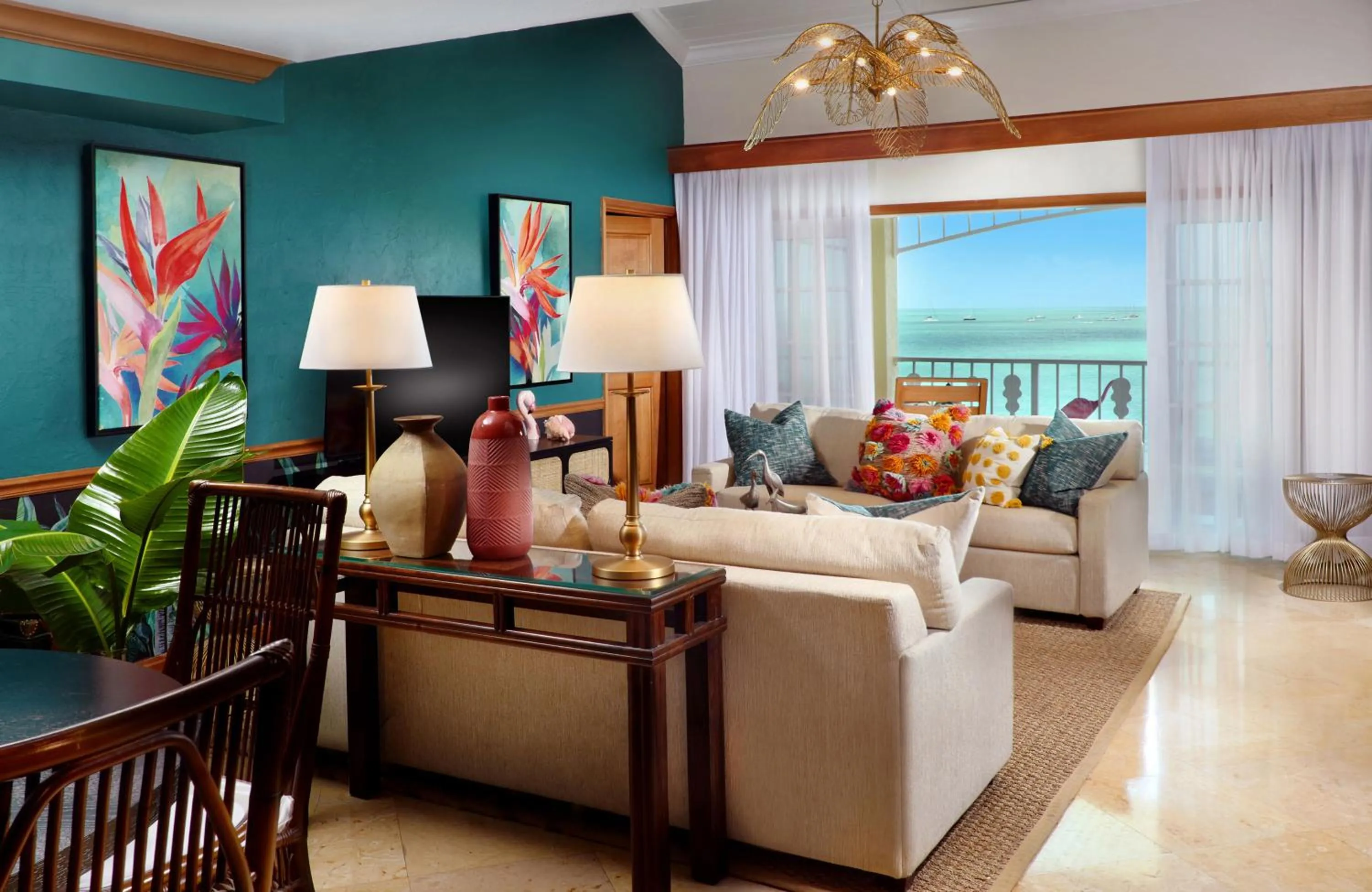 Living room in Ocean Key Resort & Spa, a Noble House Resort