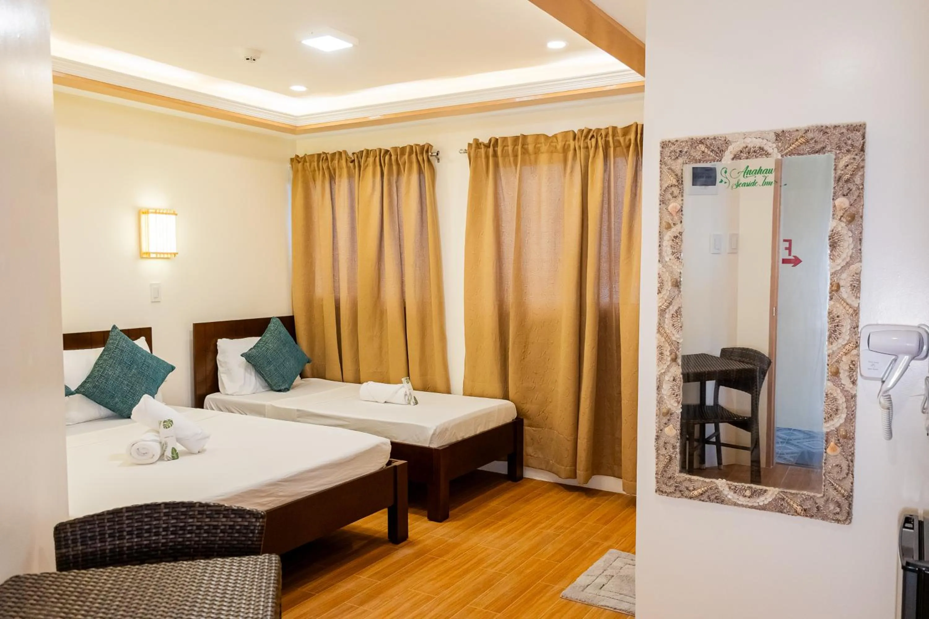 Bed in Anahaw Seaside Inn