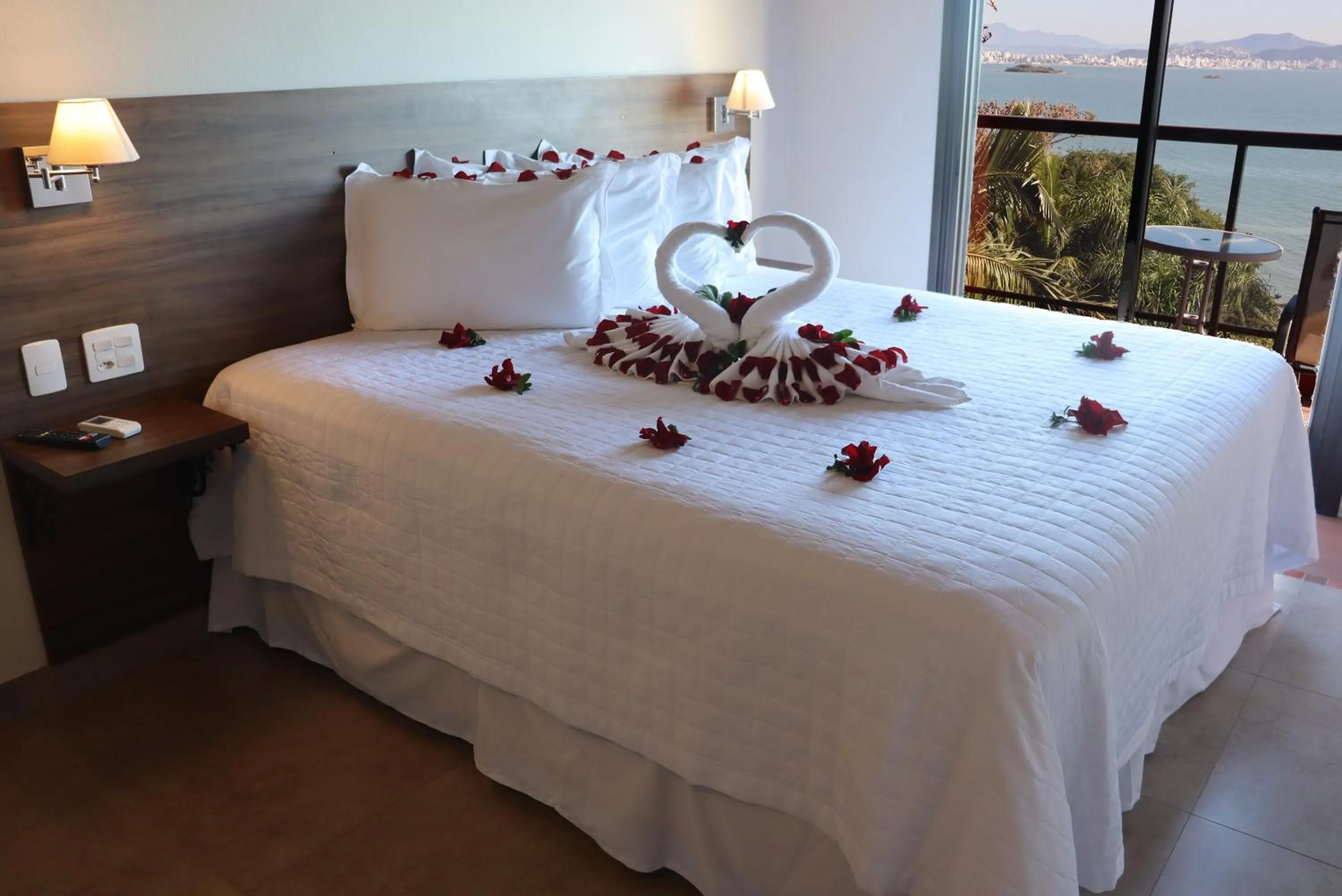 View (from property/room), Bed in Refúgio do Cacupé