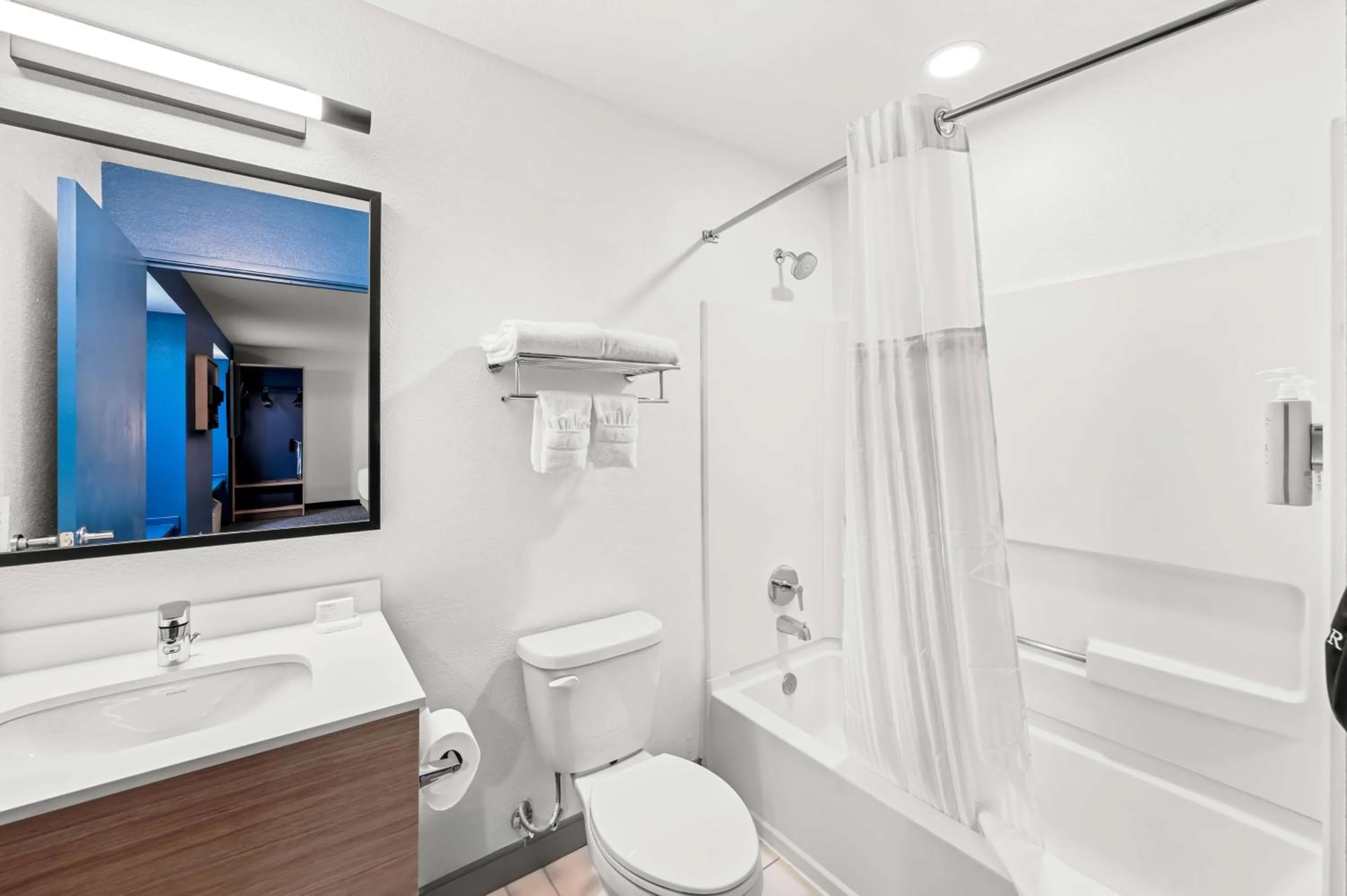 Bathroom in Spark by Hilton Sterling Dulles Airport