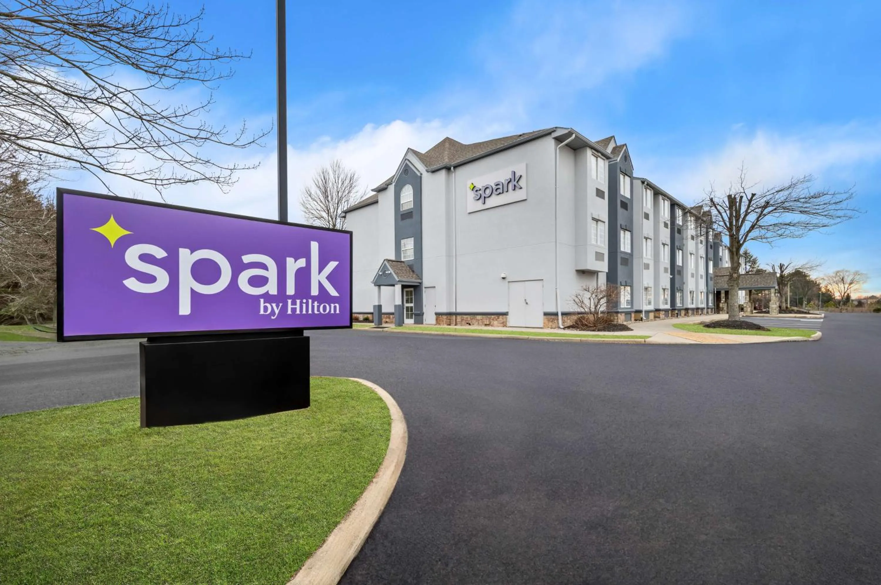 Property building in Spark by Hilton Sterling Dulles Airport