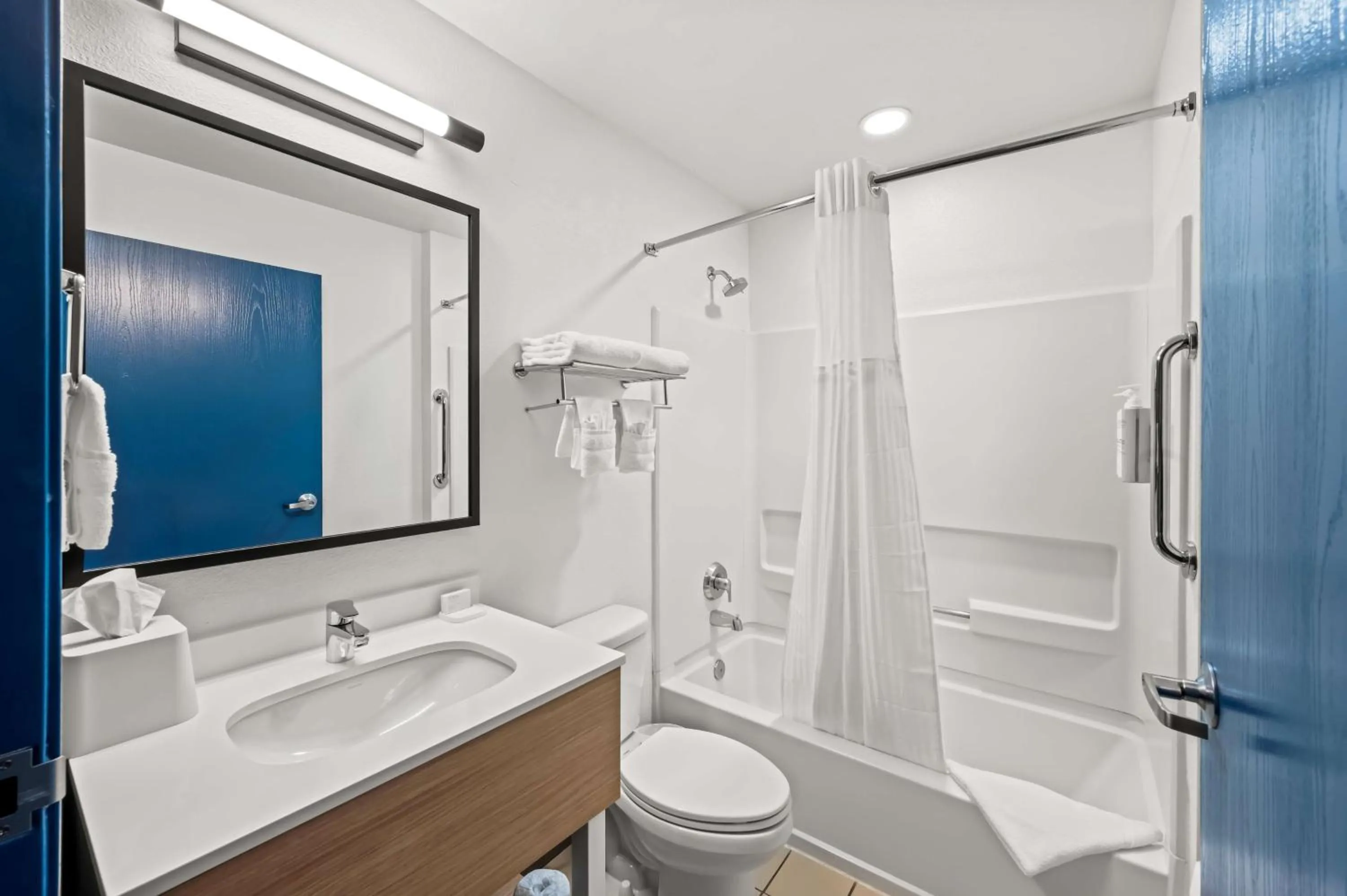 Bathroom in Spark by Hilton Sterling Dulles Airport