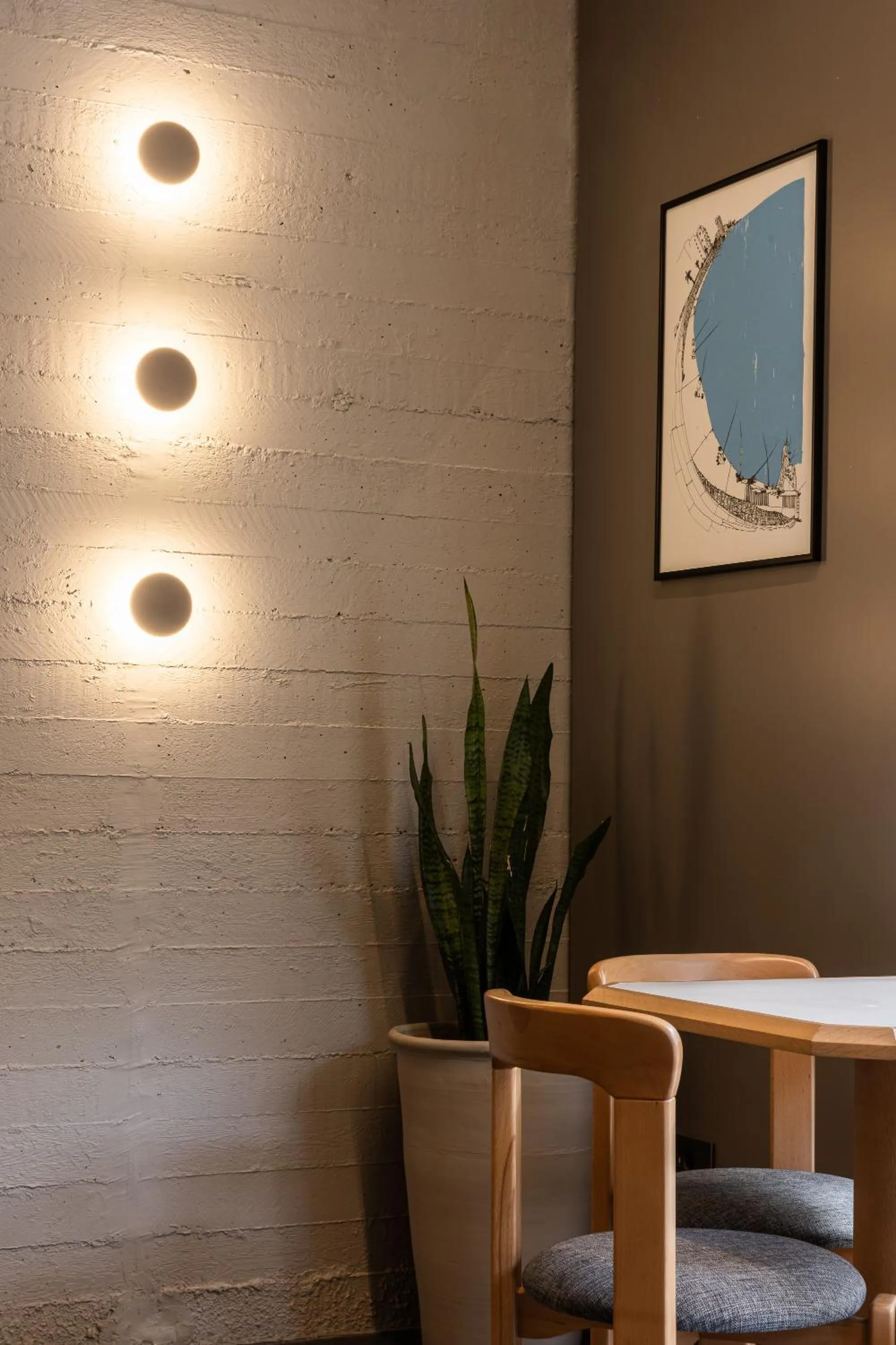 Decorative detail in ZUR Studios and Suites