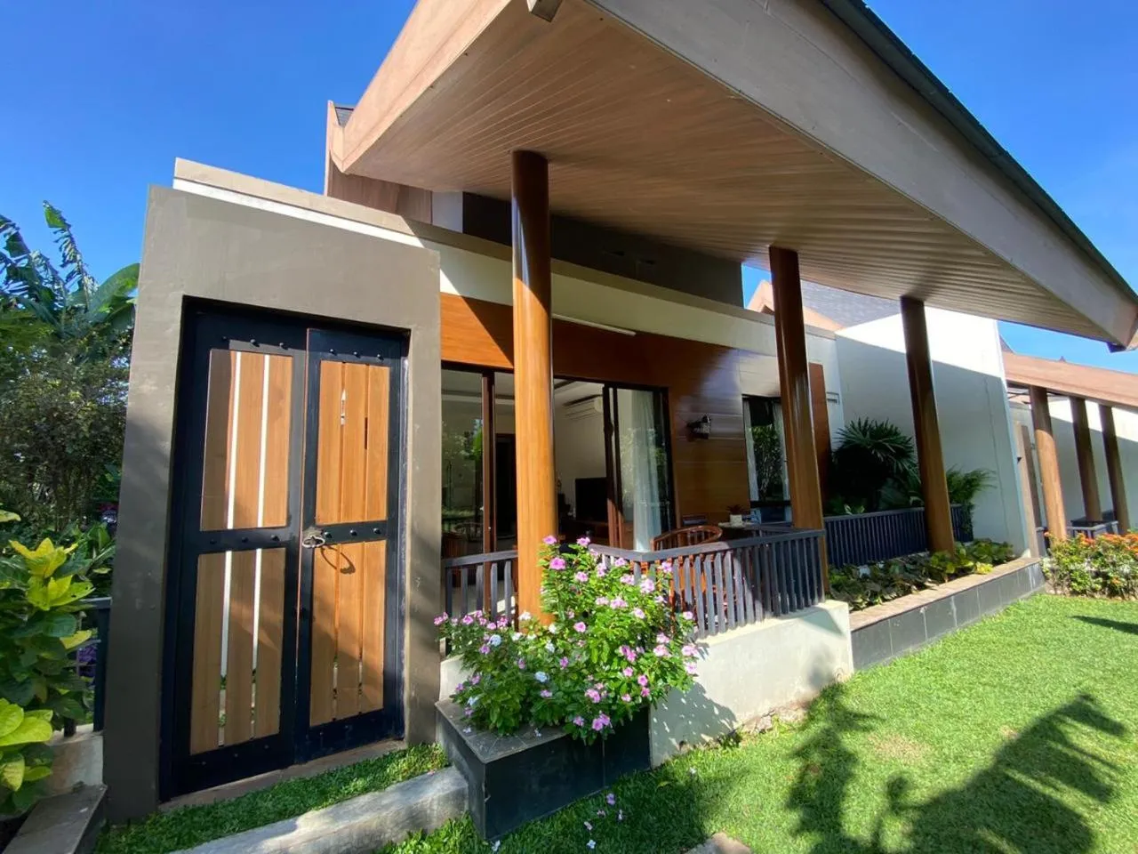 Patio in Luxurious Modern Villa at Vimala Hills