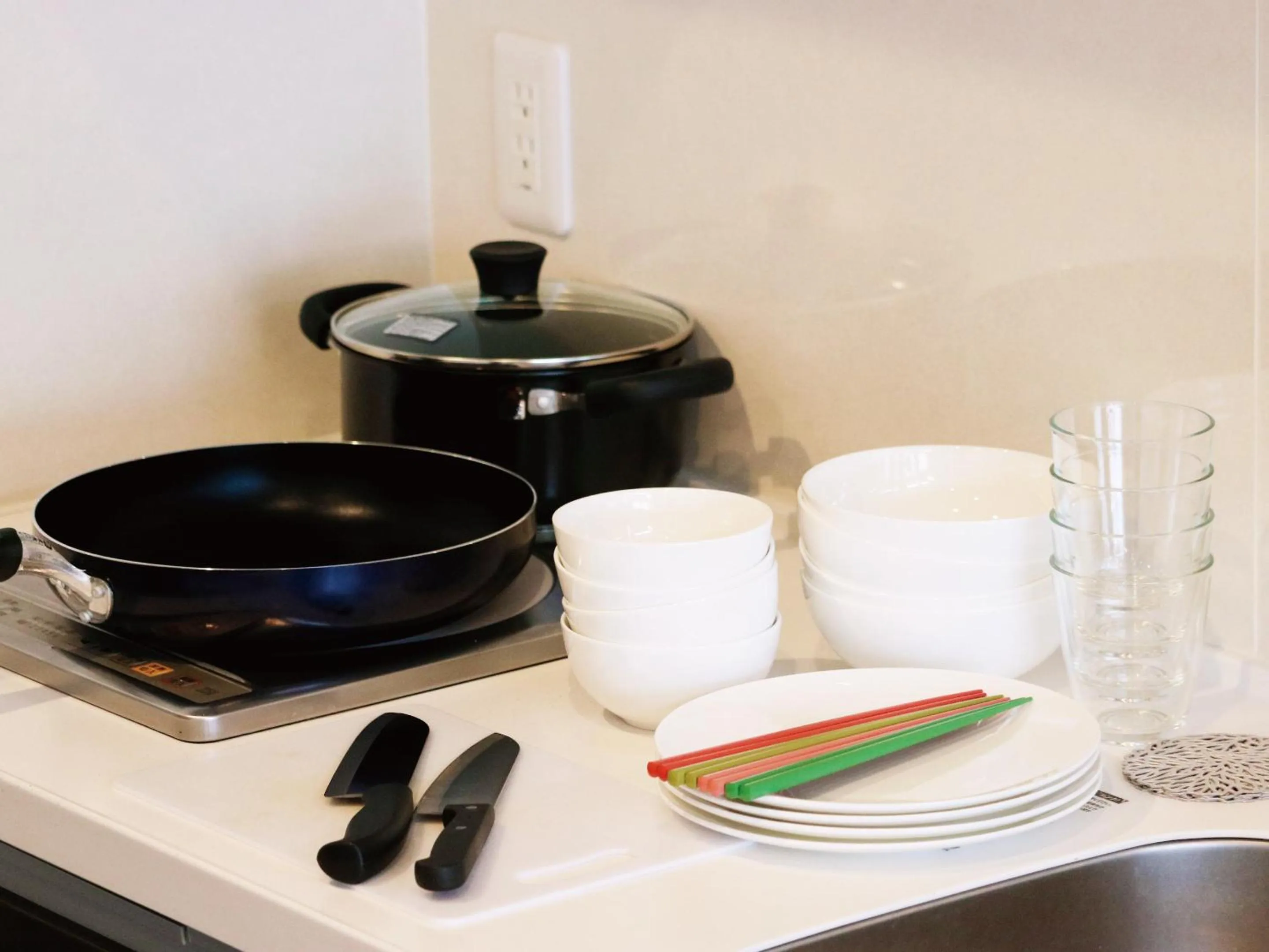 Kitchen or kitchenette in Hotel Chula Vista SENAGA -SEVEN Hotels and Resorts-