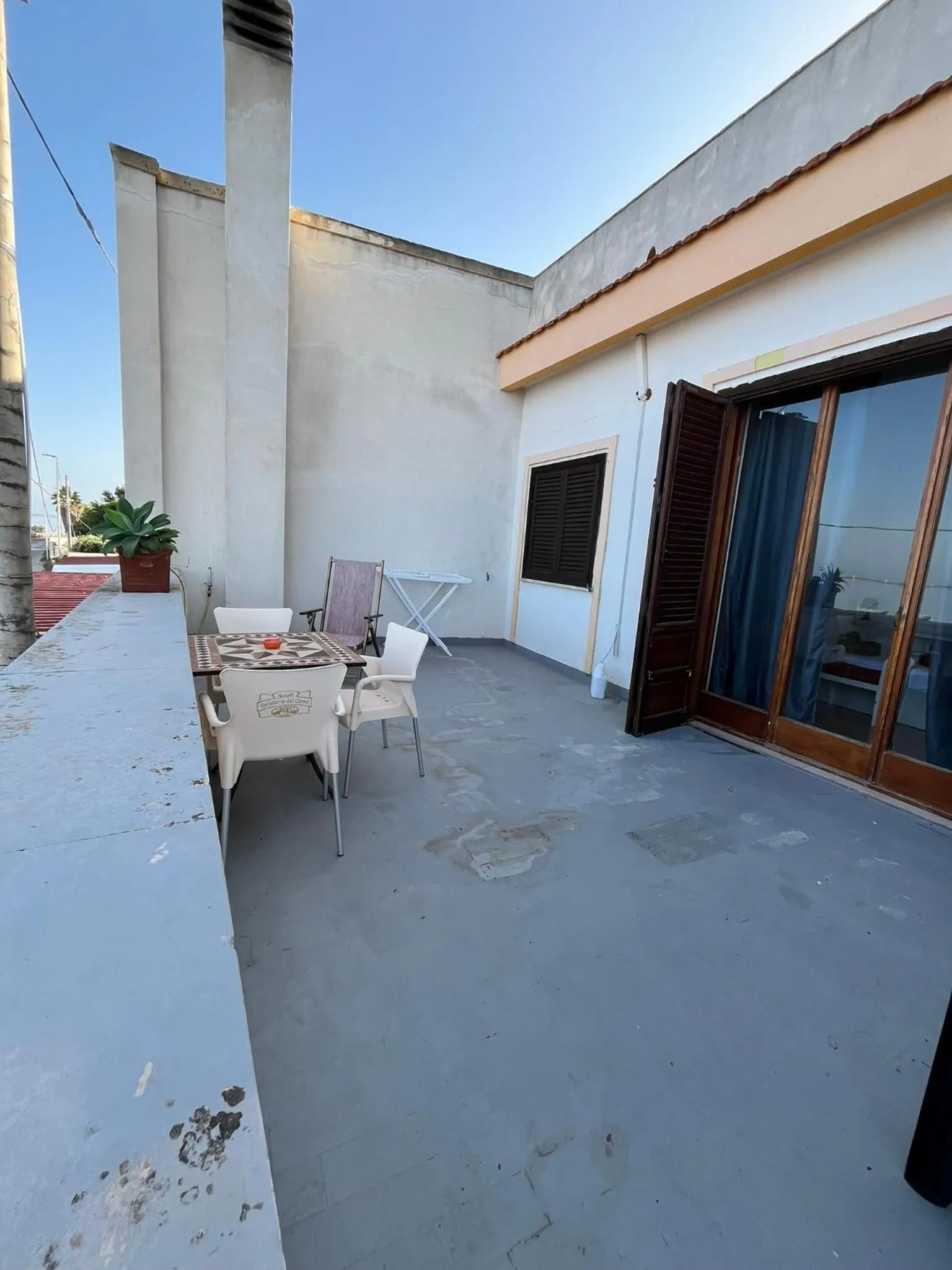 Balcony/Terrace in B&B Al Vecchio Pontile B&B MARSALA
