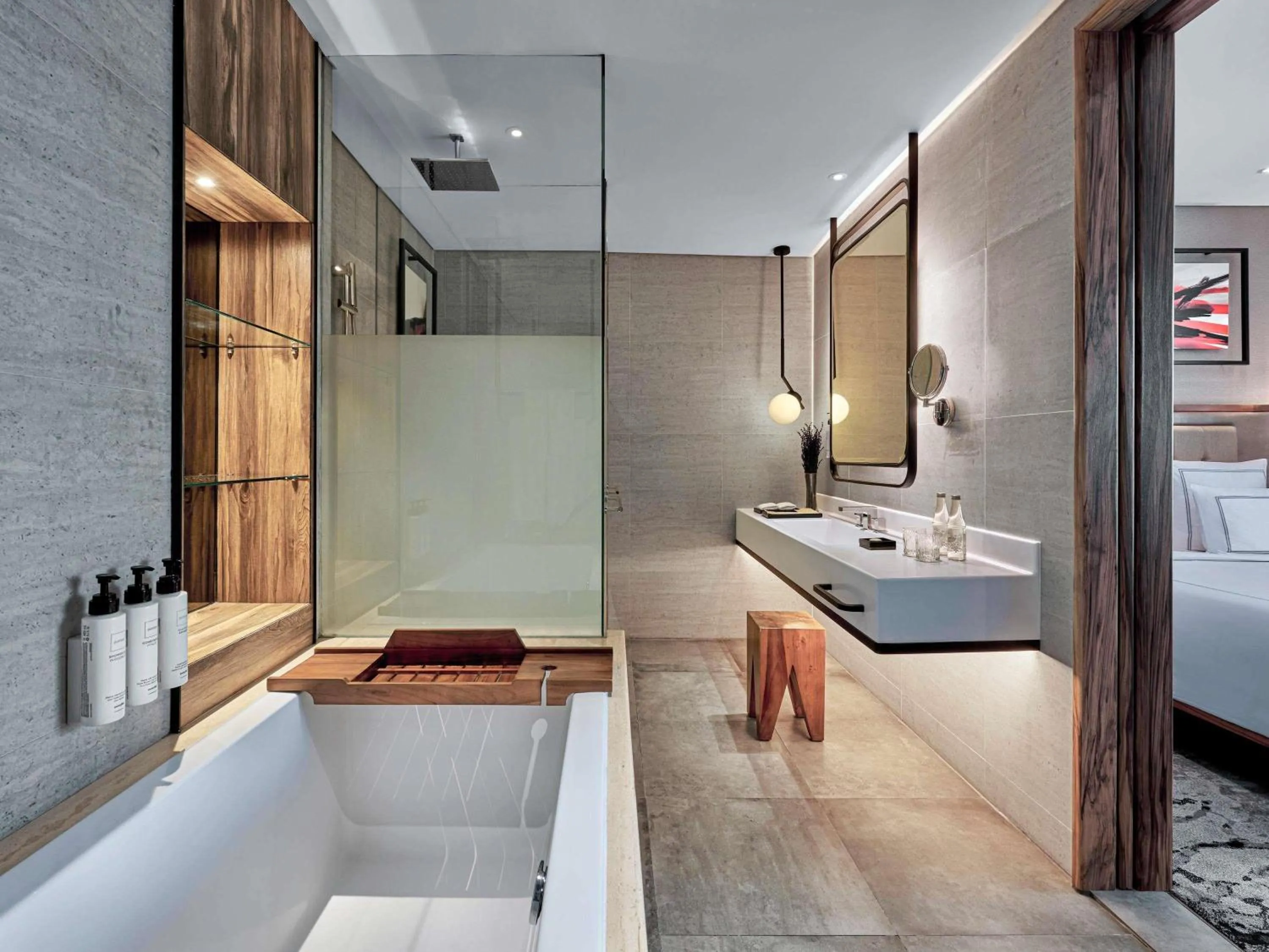 Bedroom, Bed in Swissôtel Jakarta PIK Avenue