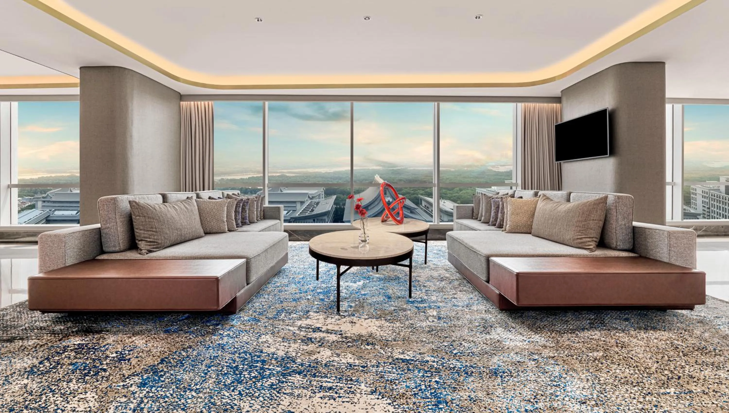 Living room in Swissôtel Jakarta PIK Avenue