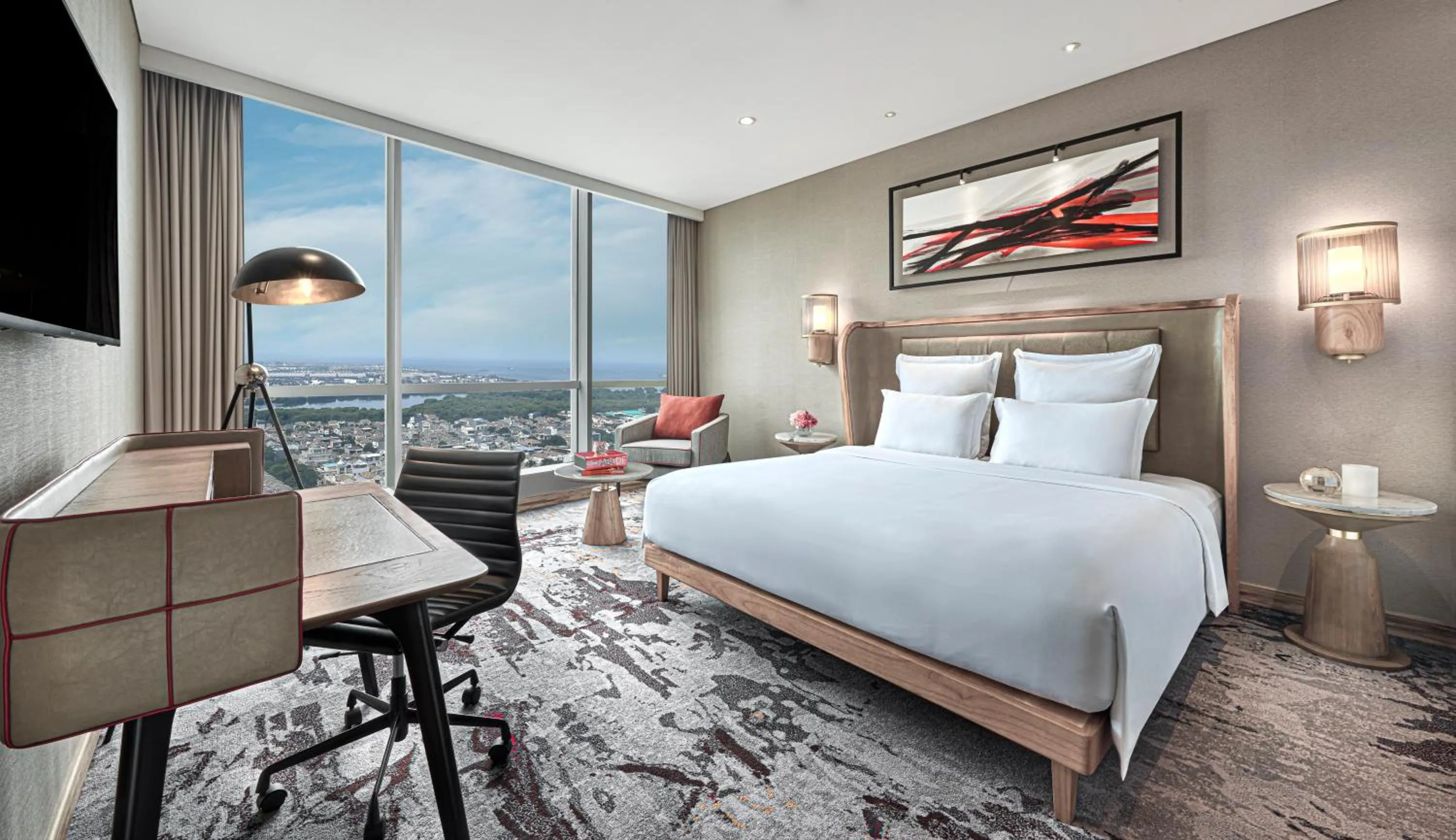 Bed in Swissôtel Jakarta PIK Avenue