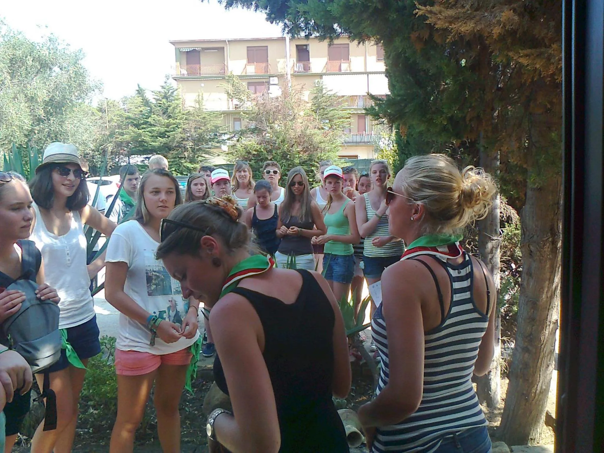 group of guests in Camping Valle dei Templi