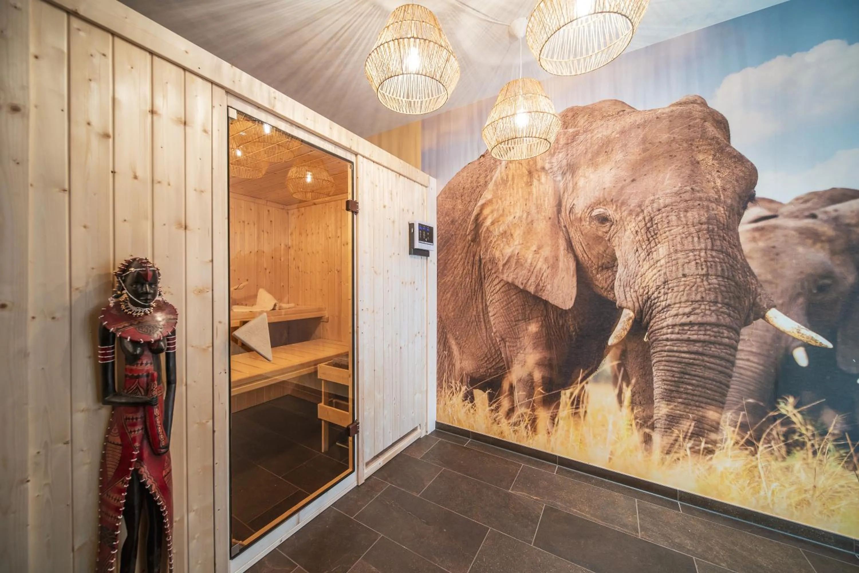 Sauna in Hotel Zeit & Traum Privat SPA