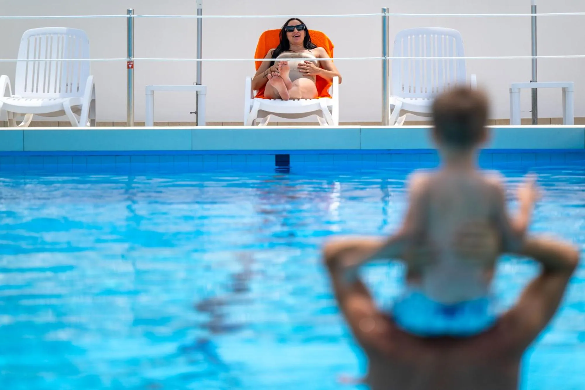 Pool view in Hotel Palace Magnolia SPA