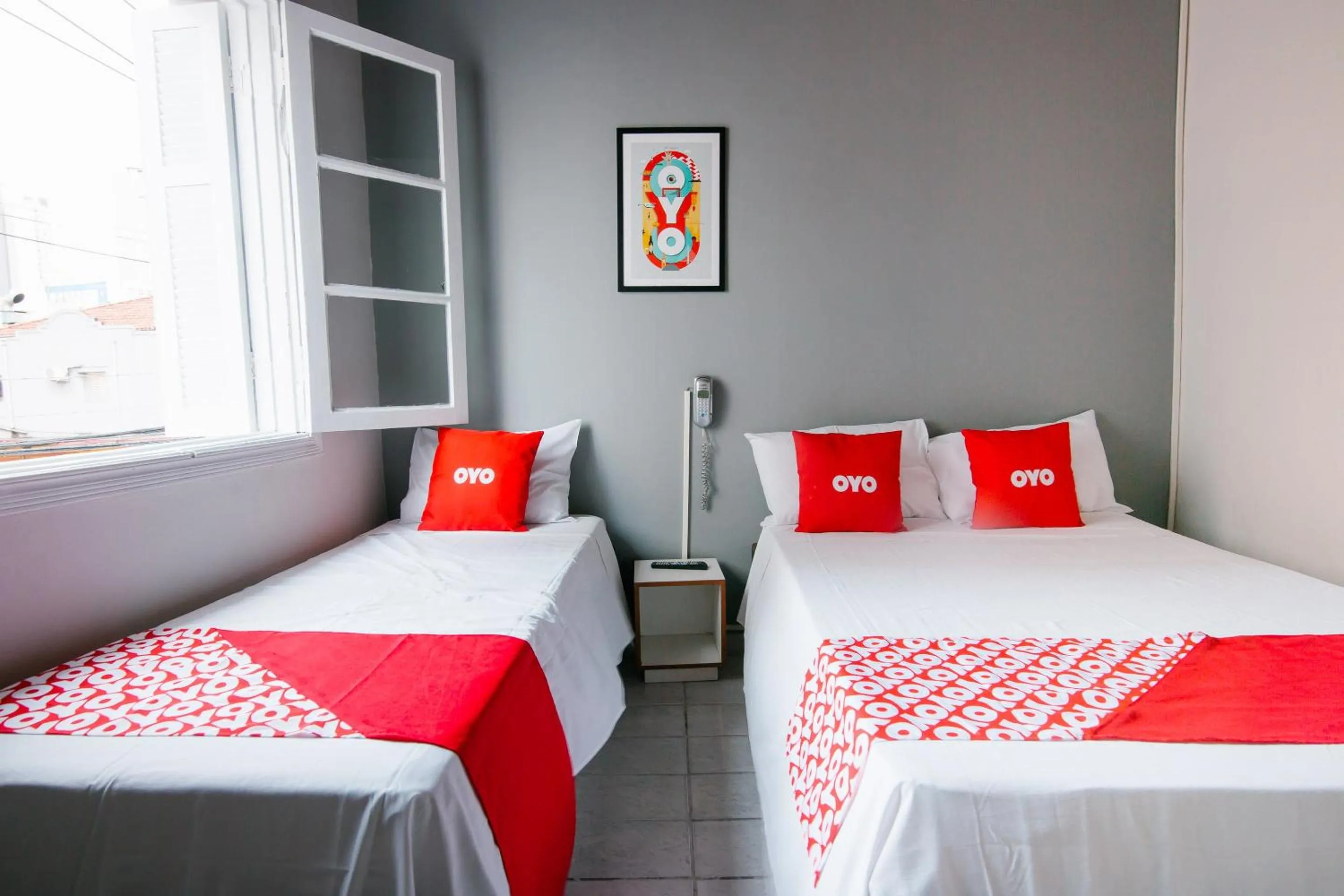 Bedroom in OYO Hotel Castro Alves, São Paulo