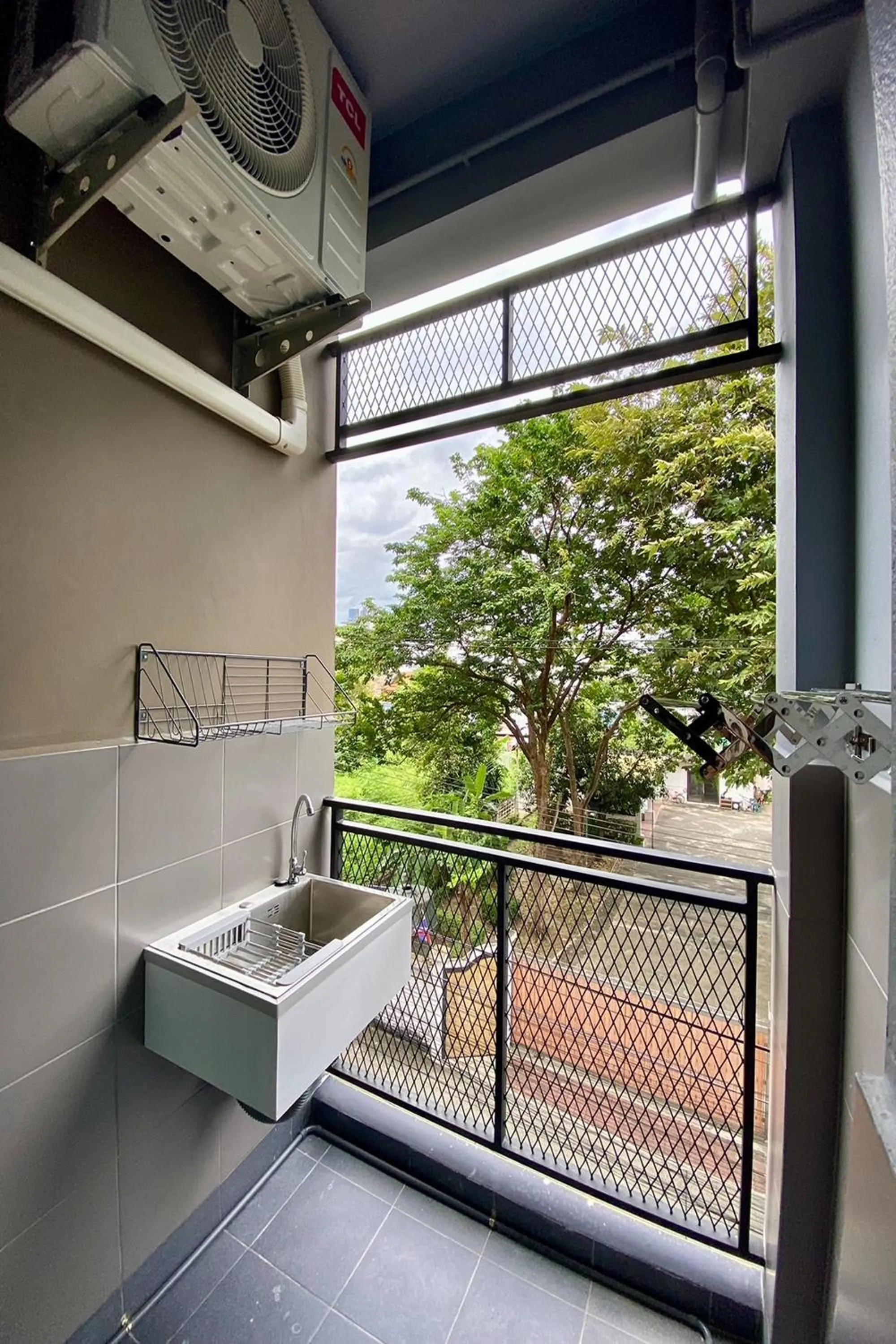 Patio, Bed in 44 Room Rama 3