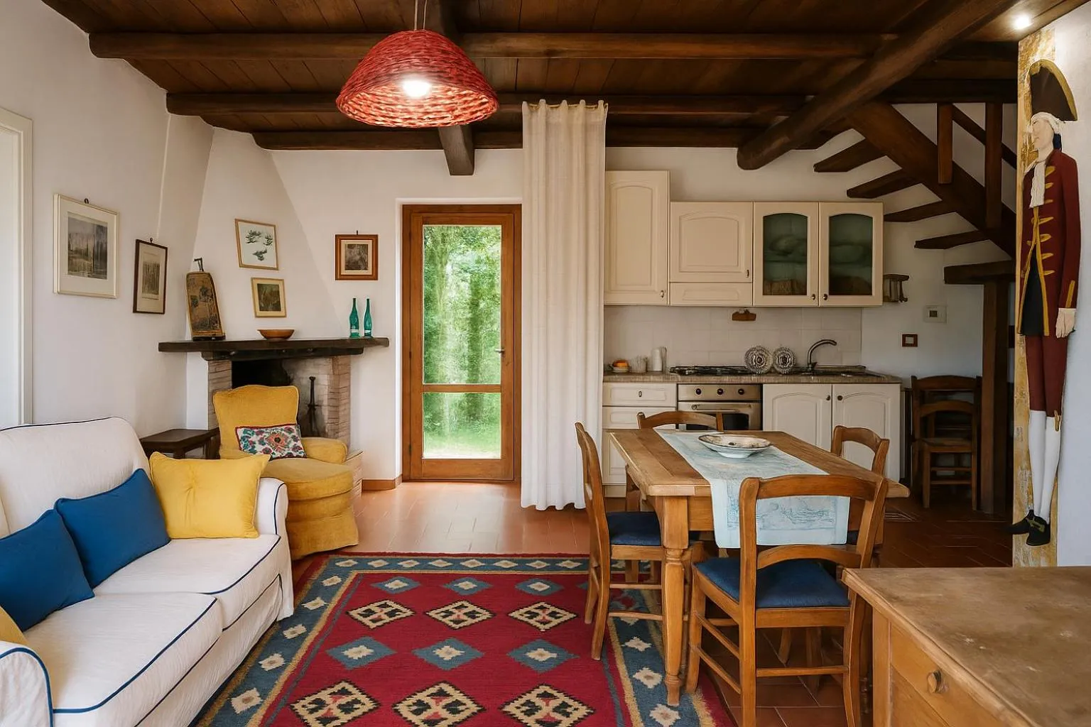 Communal lounge/ TV room in Selvicolle Country House