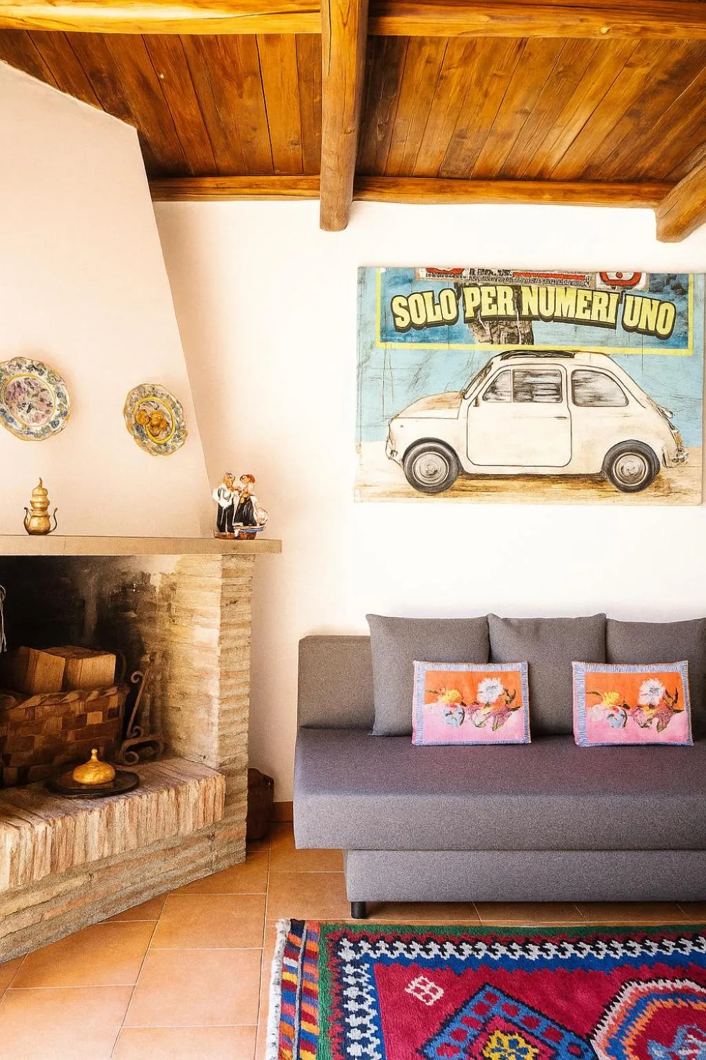 Communal lounge/ TV room in Selvicolle Country House