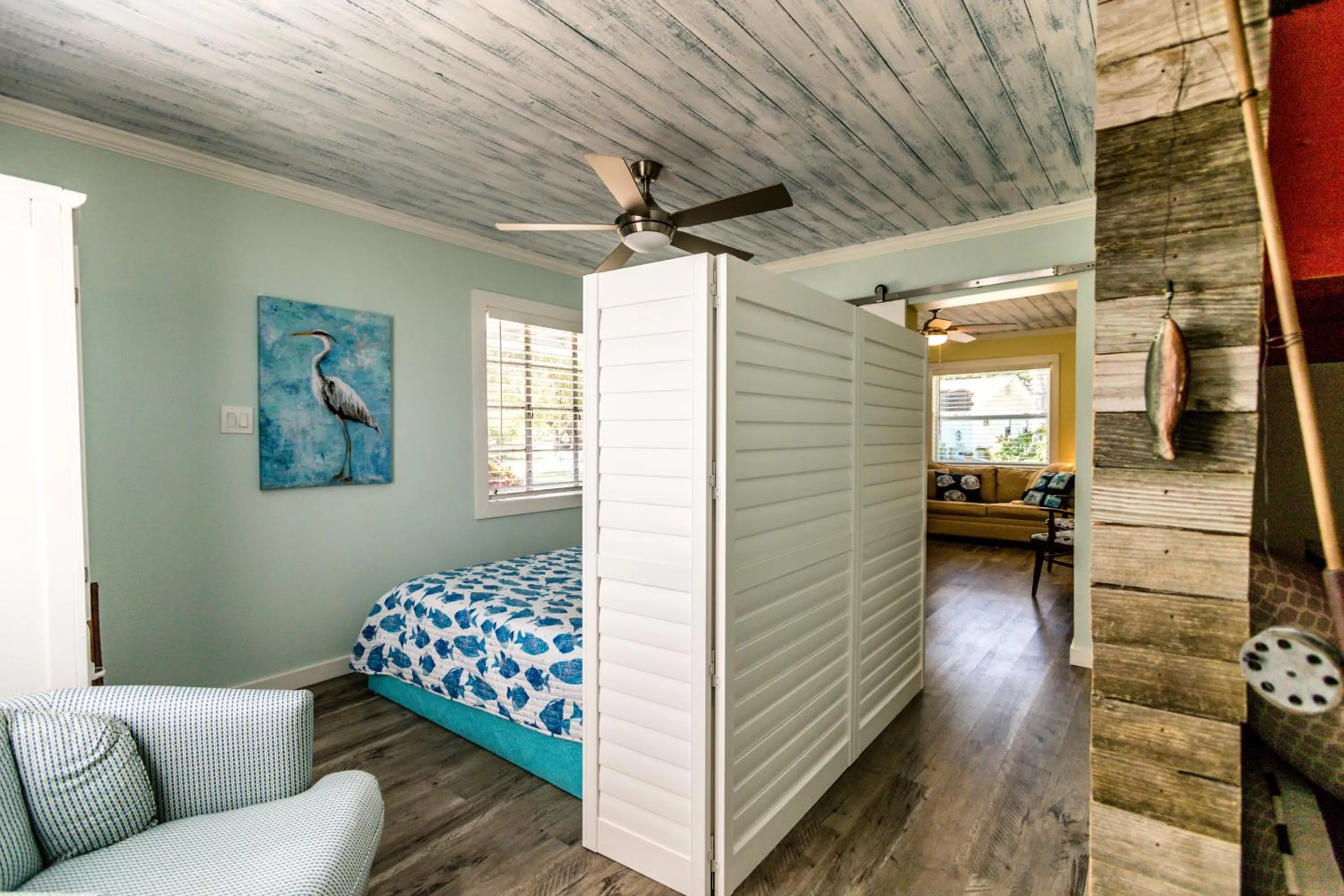 Bed in Island View Cottages Sebastian