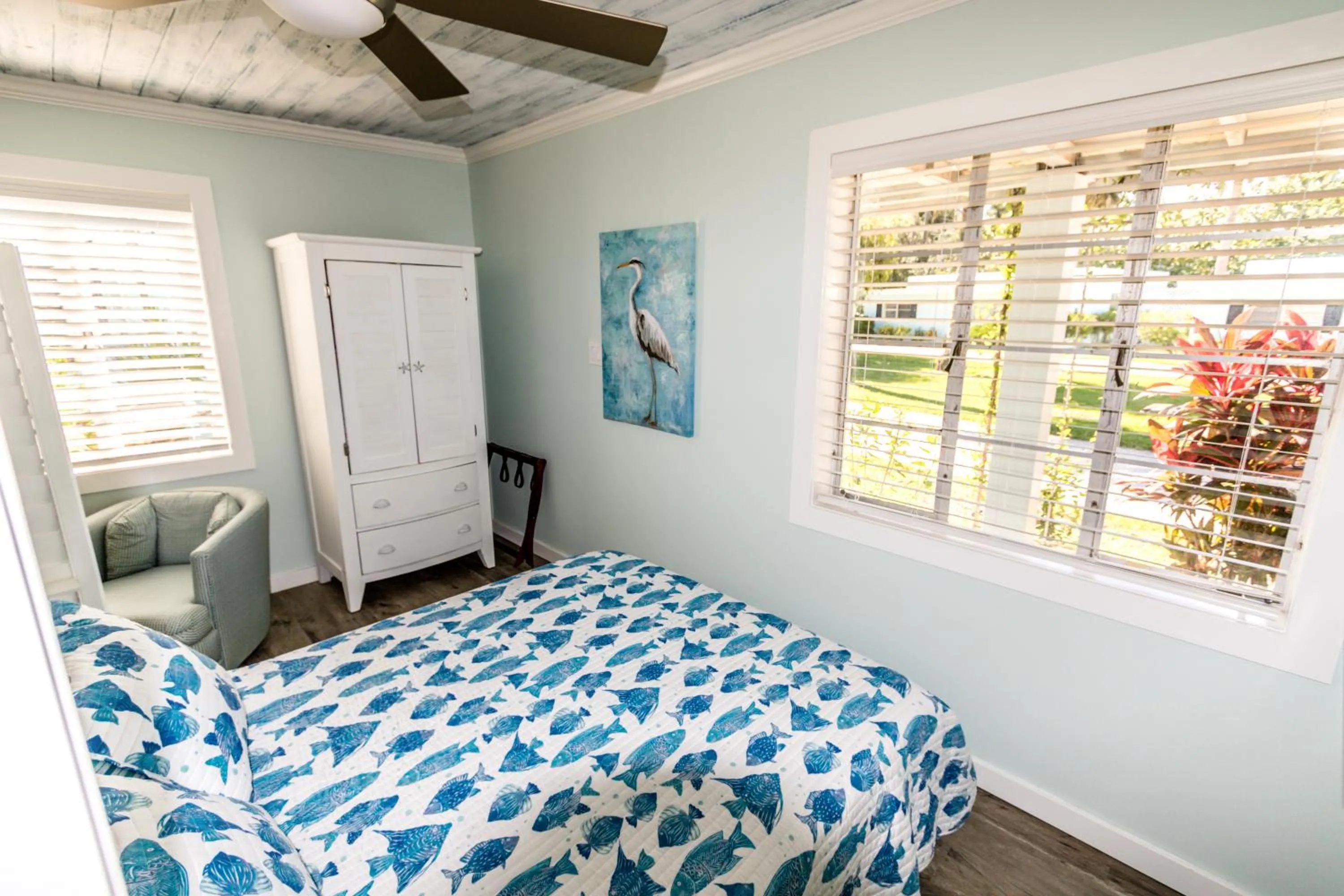 Bed in Island View Cottages Sebastian