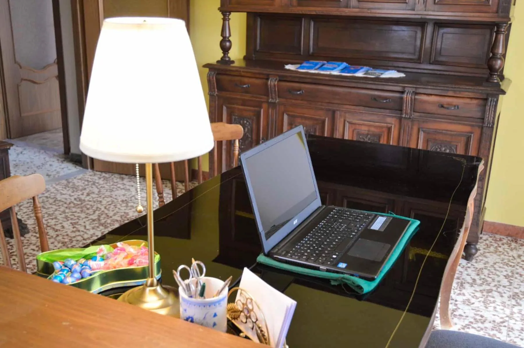 Lobby or reception in Villa Luisa B&B