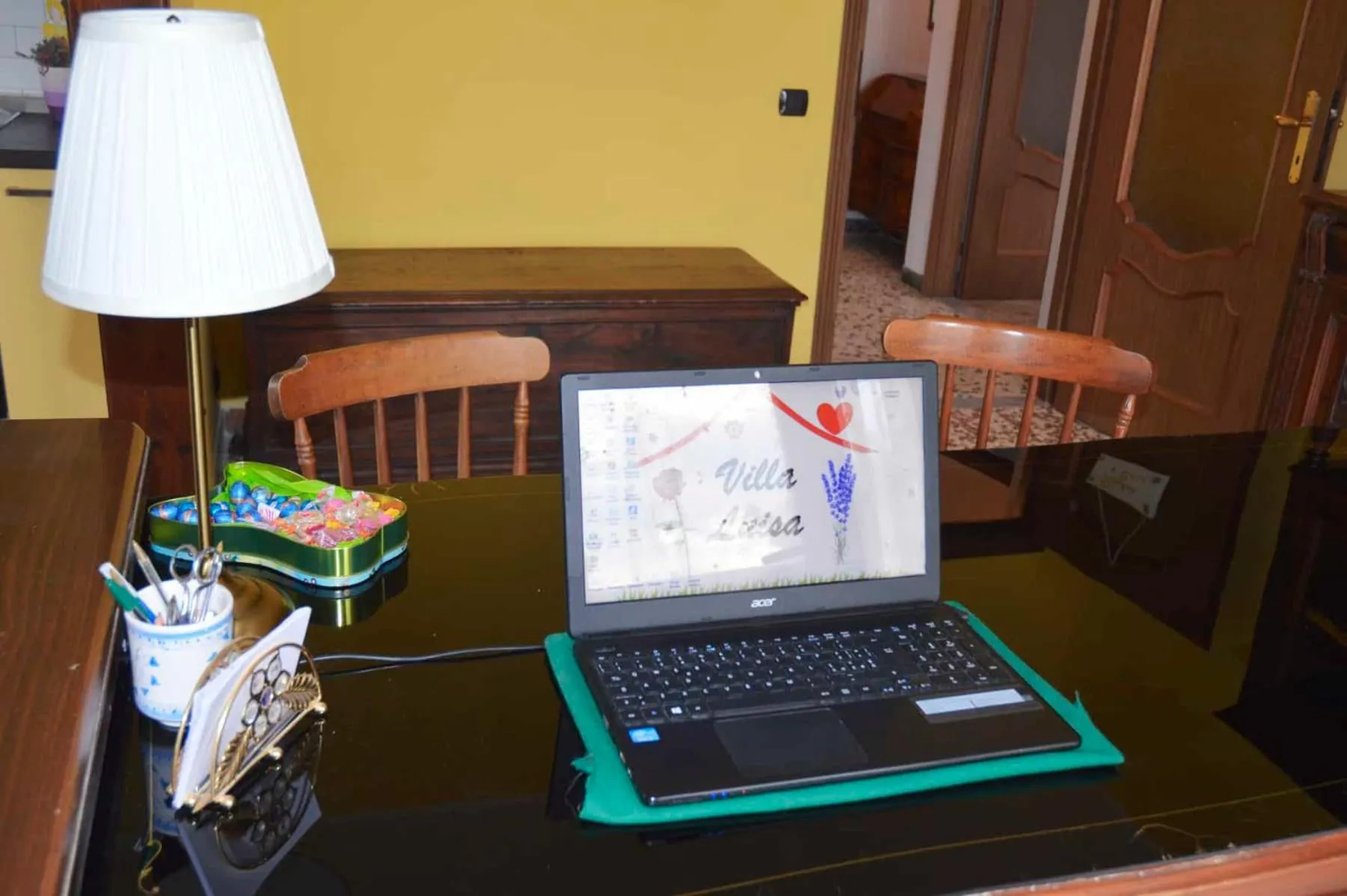 Lobby or reception in Villa Luisa B&B