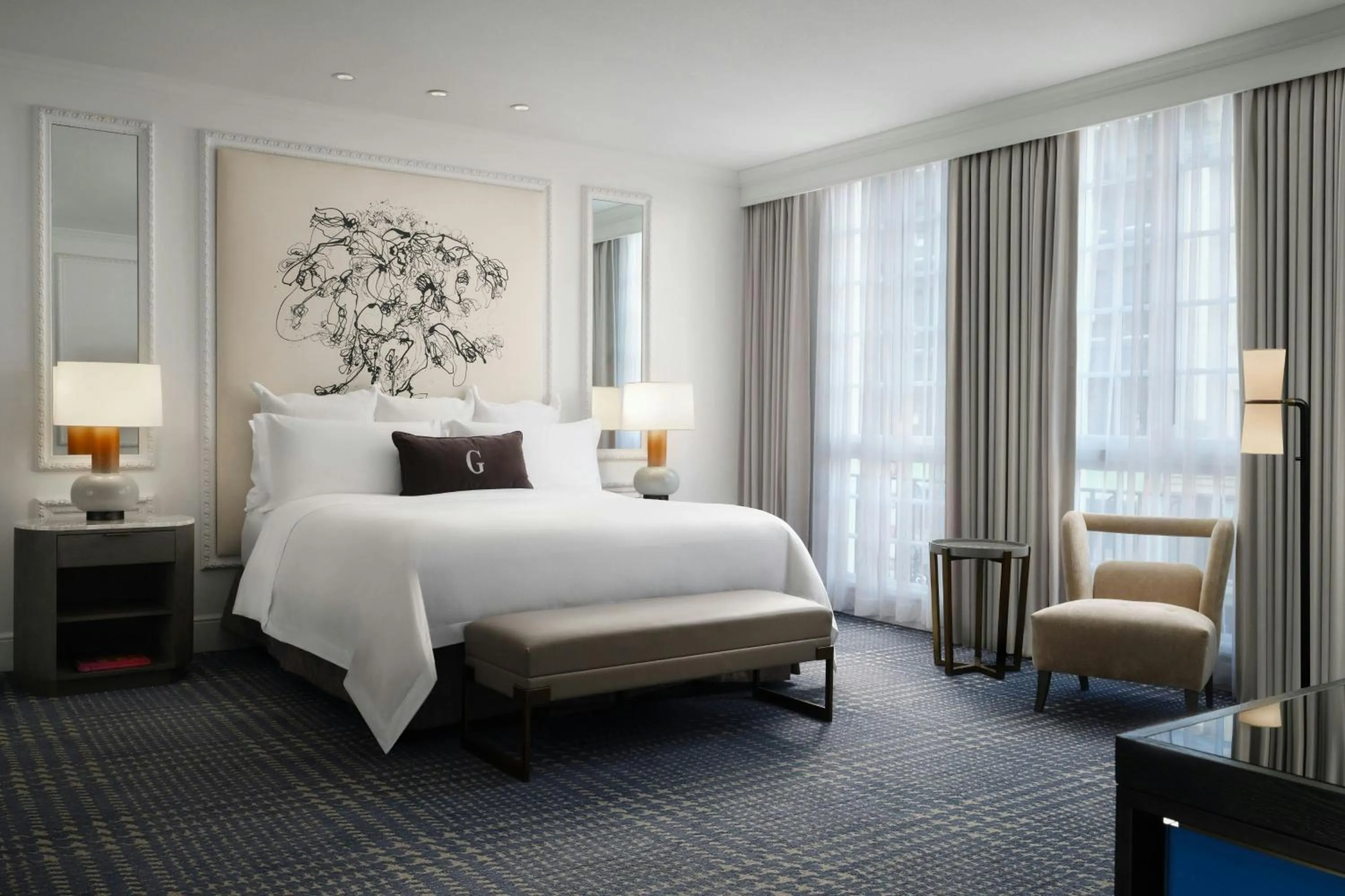 Bedroom, Bed in The US Grant, a Luxury Collection Hotel, San Diego