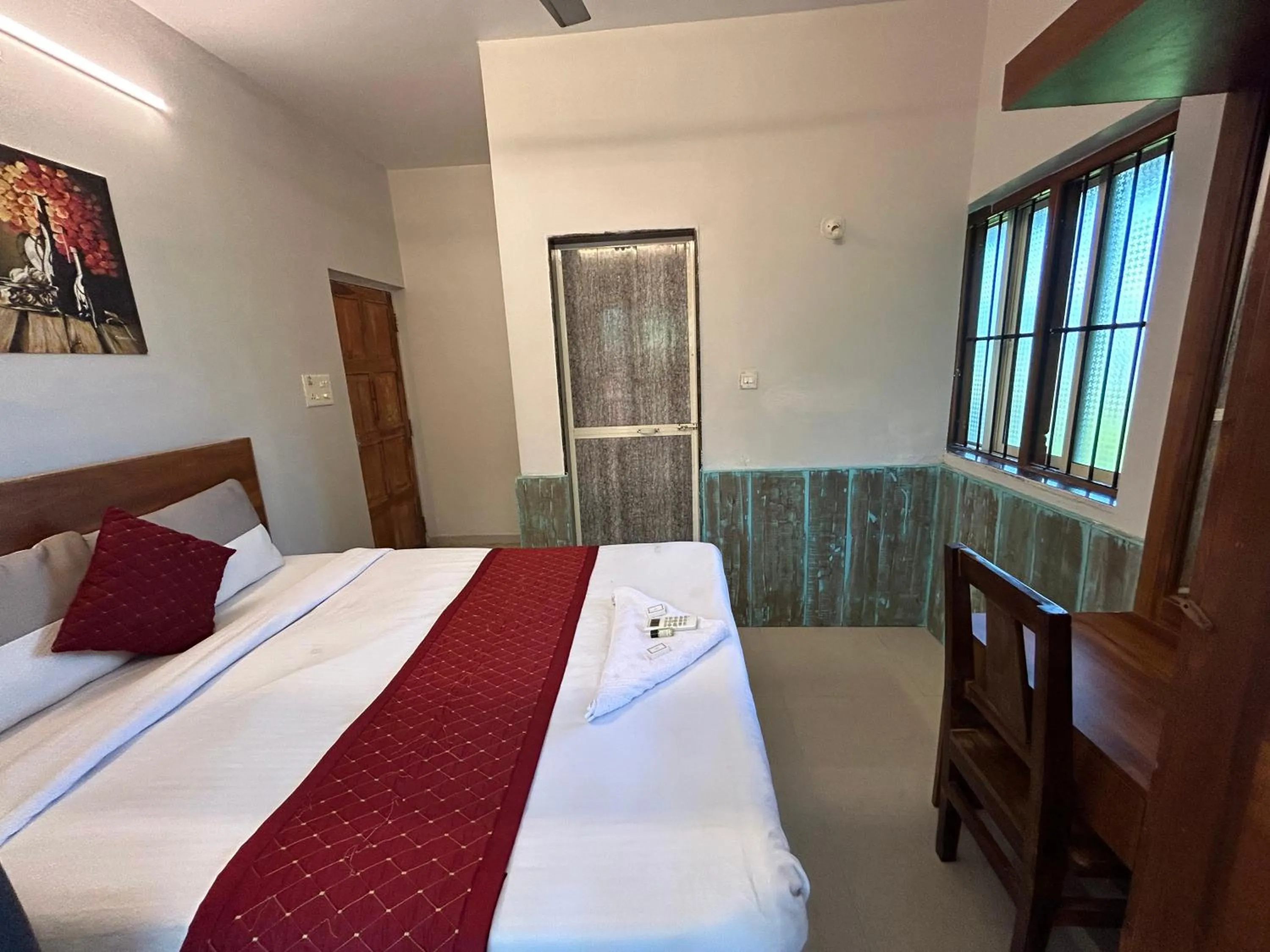 Bed in Shivam Bnb Mandrem Resort