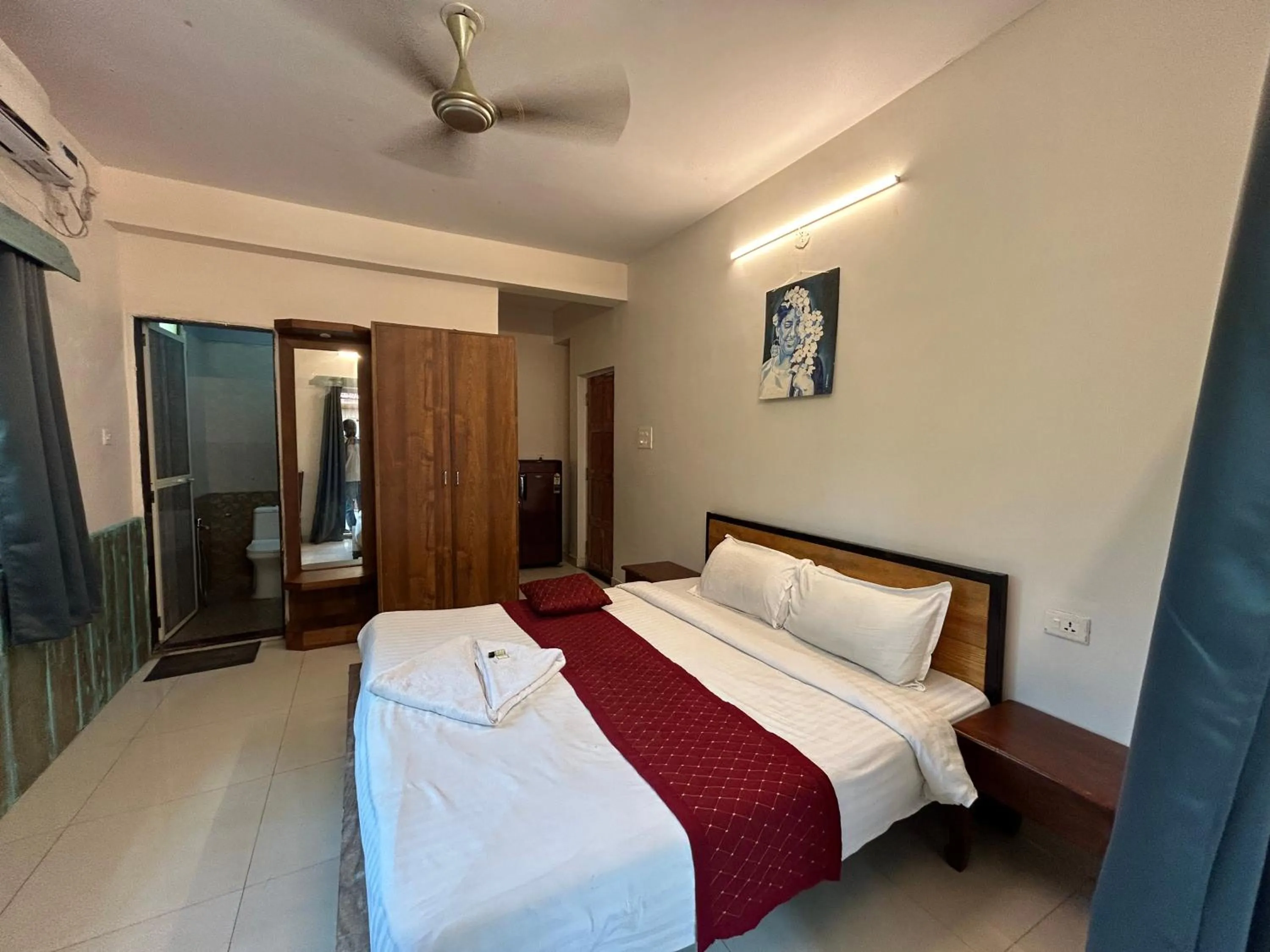 Bed in Shivam Bnb Mandrem Resort