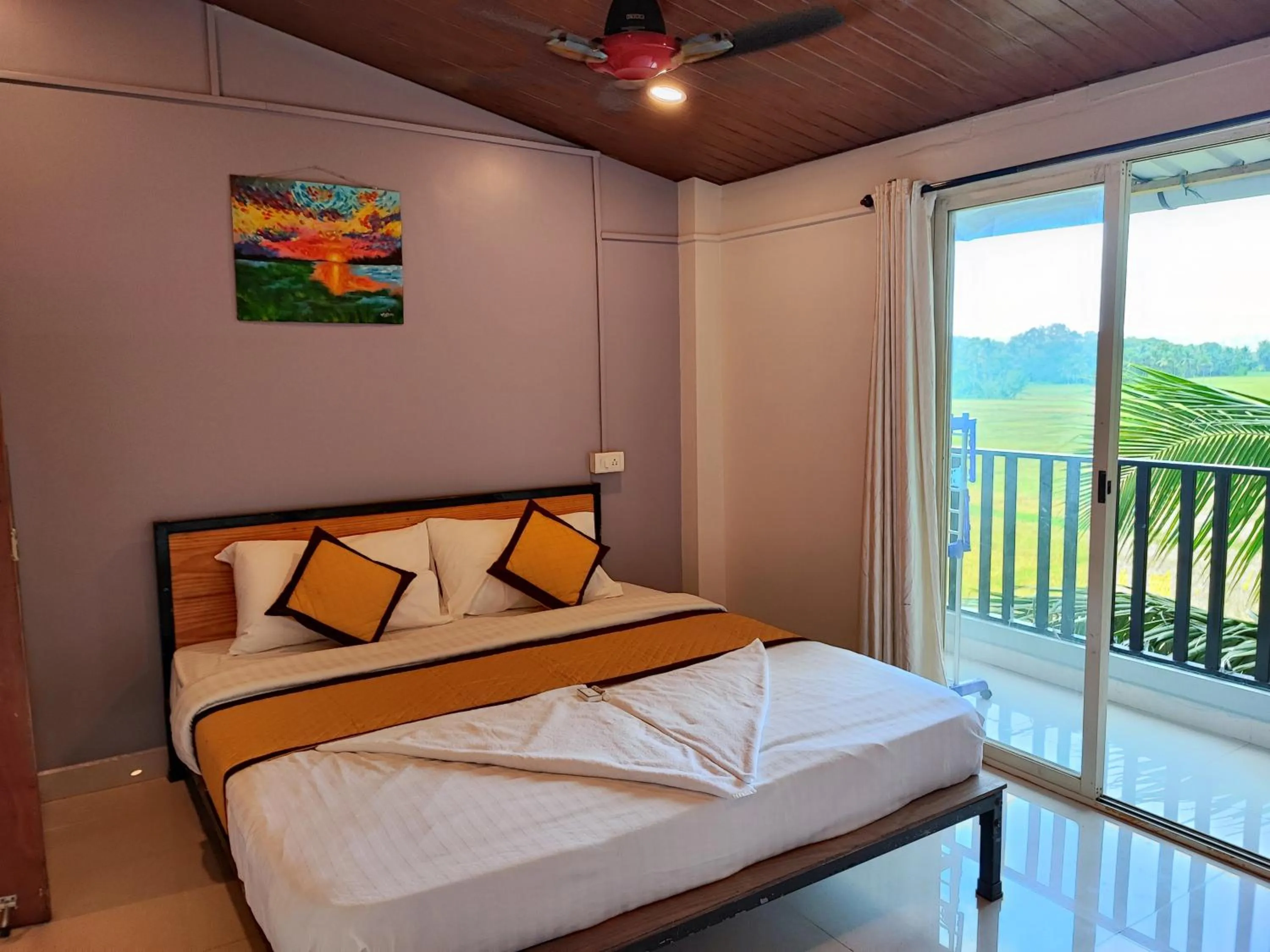 Bed in Shivam Bnb Mandrem Resort