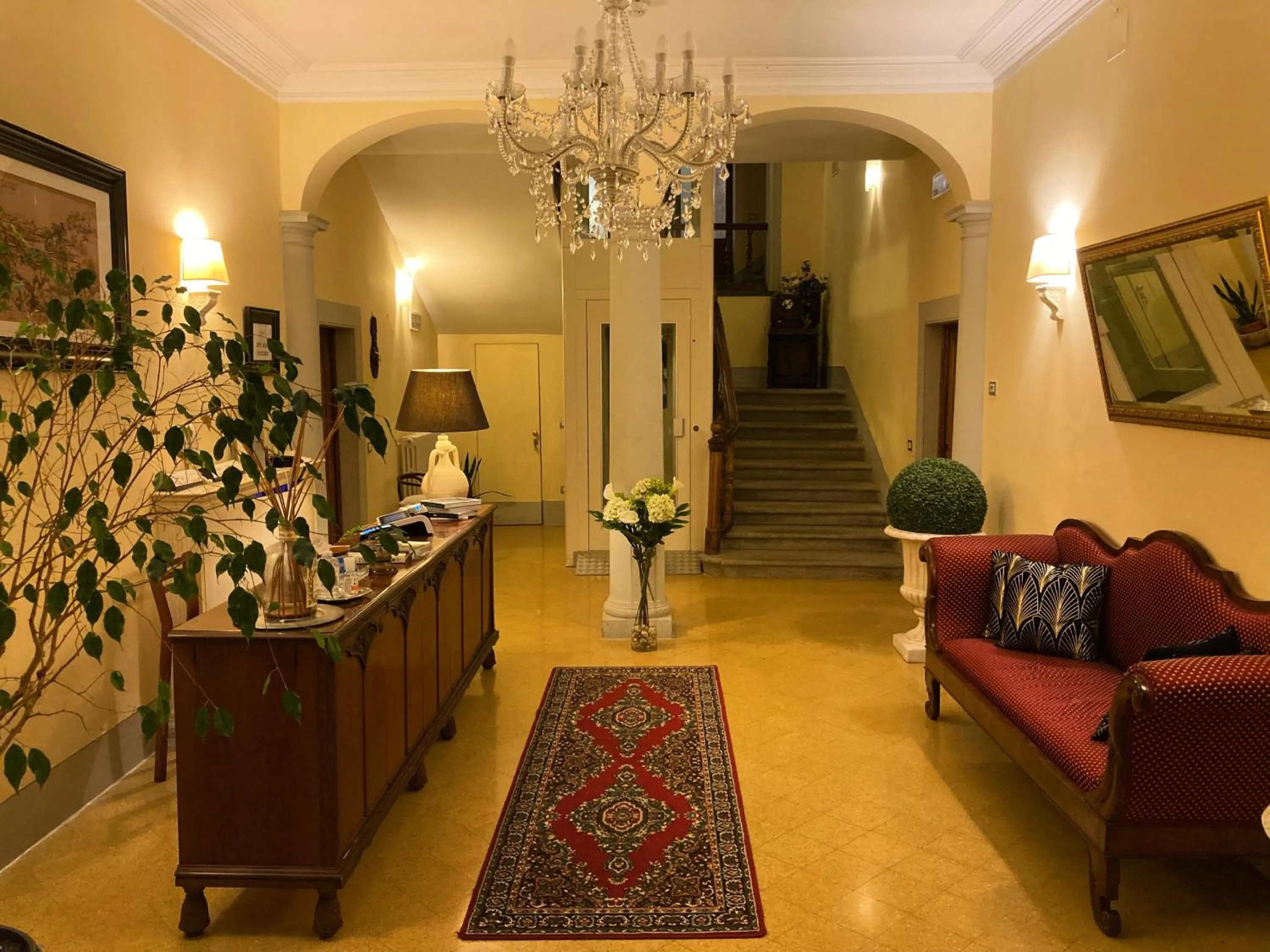 Lobby or reception in Villa del Parco in Tuscany