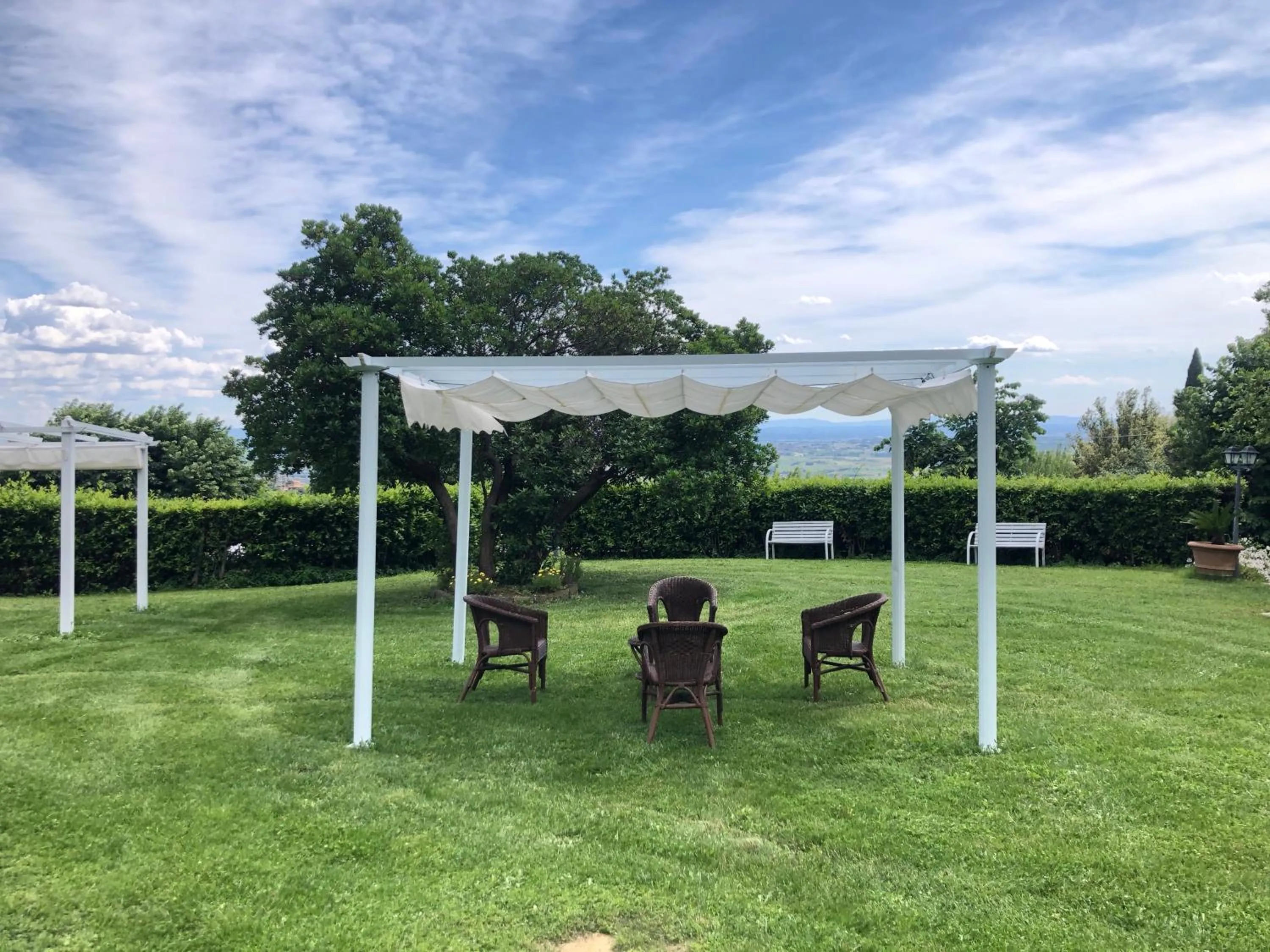 Garden in Villa del Parco in Tuscany