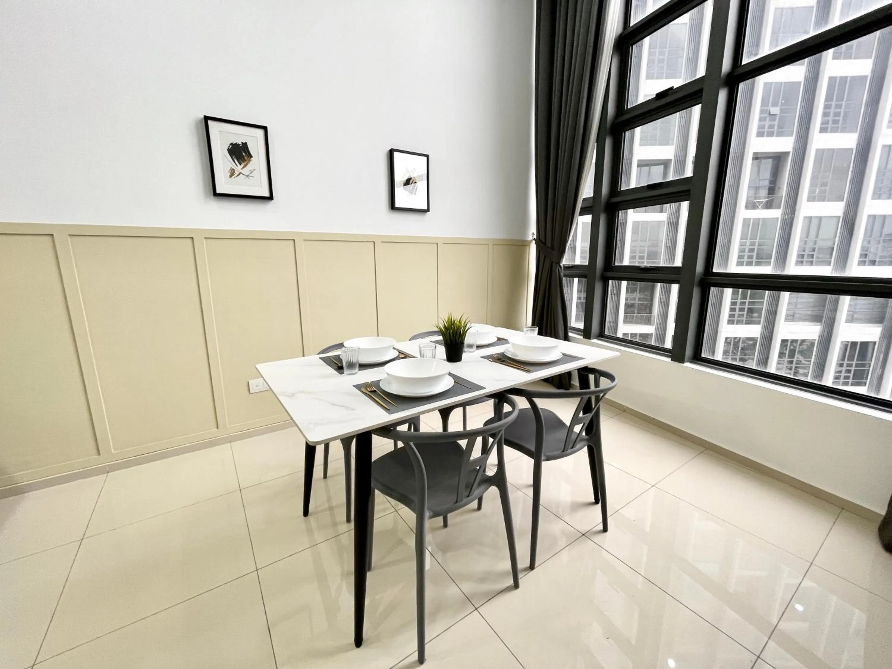 Dining area in EkoCheras Designer Suite by Moka @ Cheras