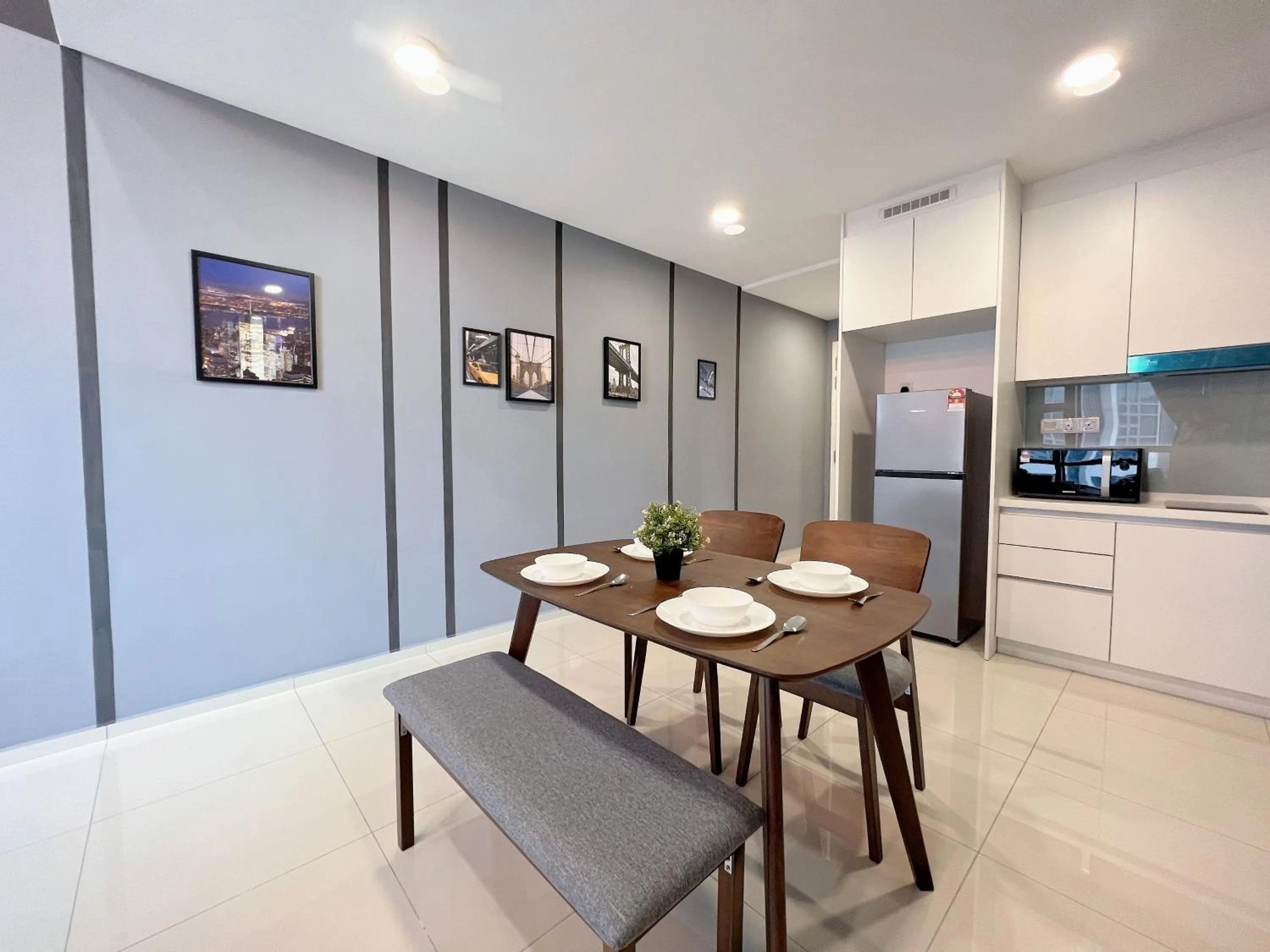 Dining area in EkoCheras Designer Suite by Moka @ Cheras