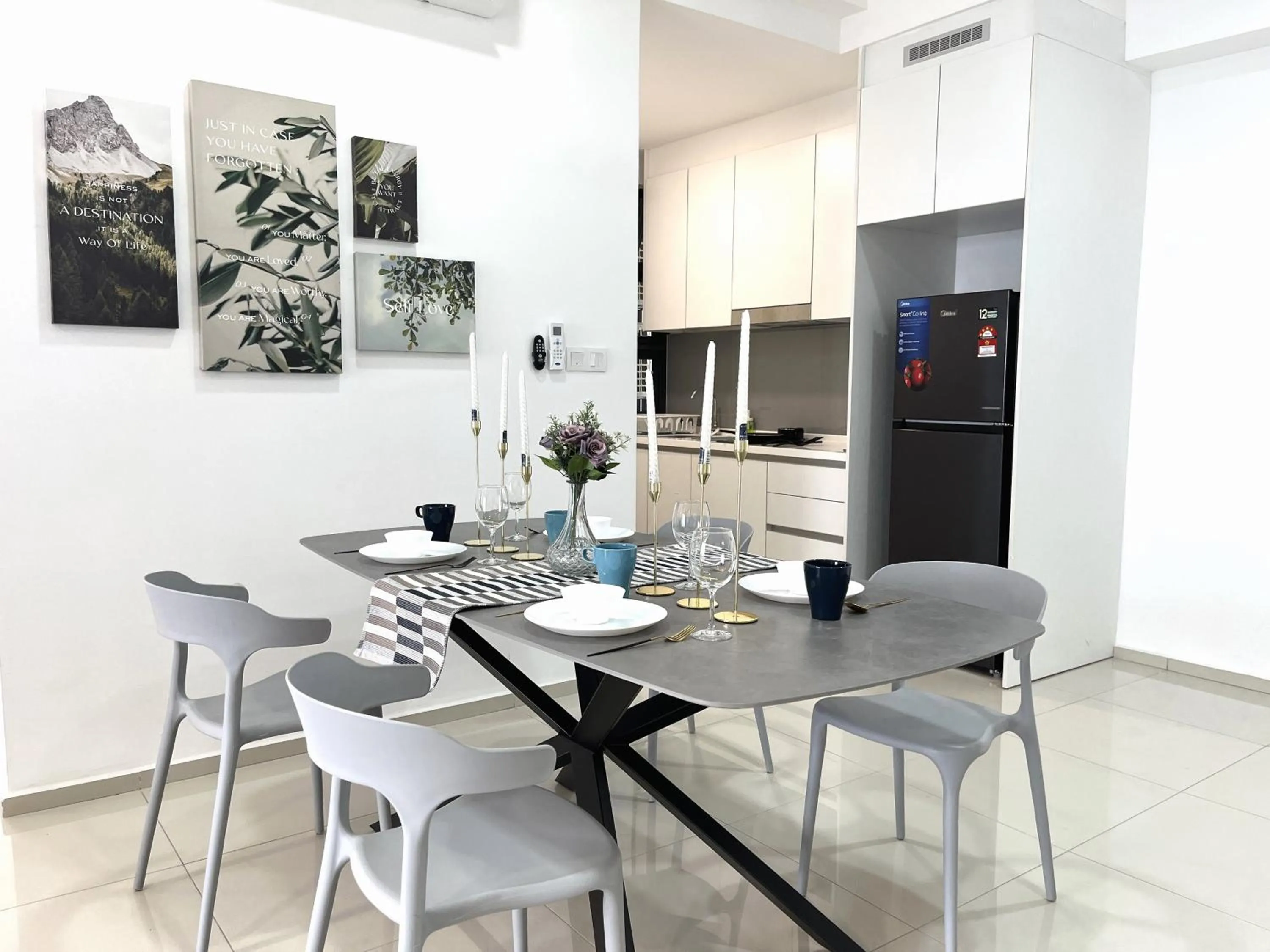 Dining area in EkoCheras Designer Suite by Moka @ Cheras