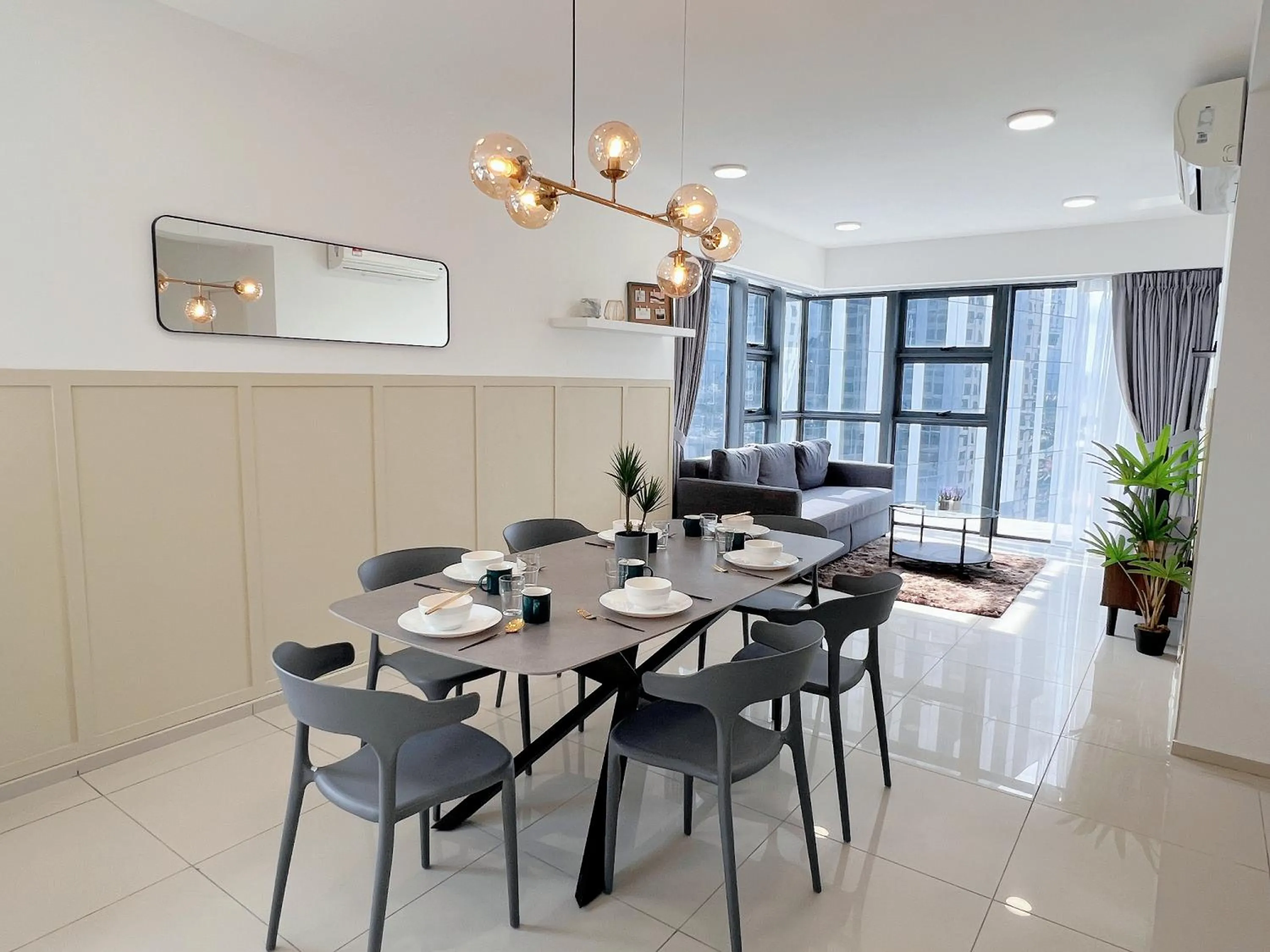 Dining area in EkoCheras Designer Suite by Moka @ Cheras