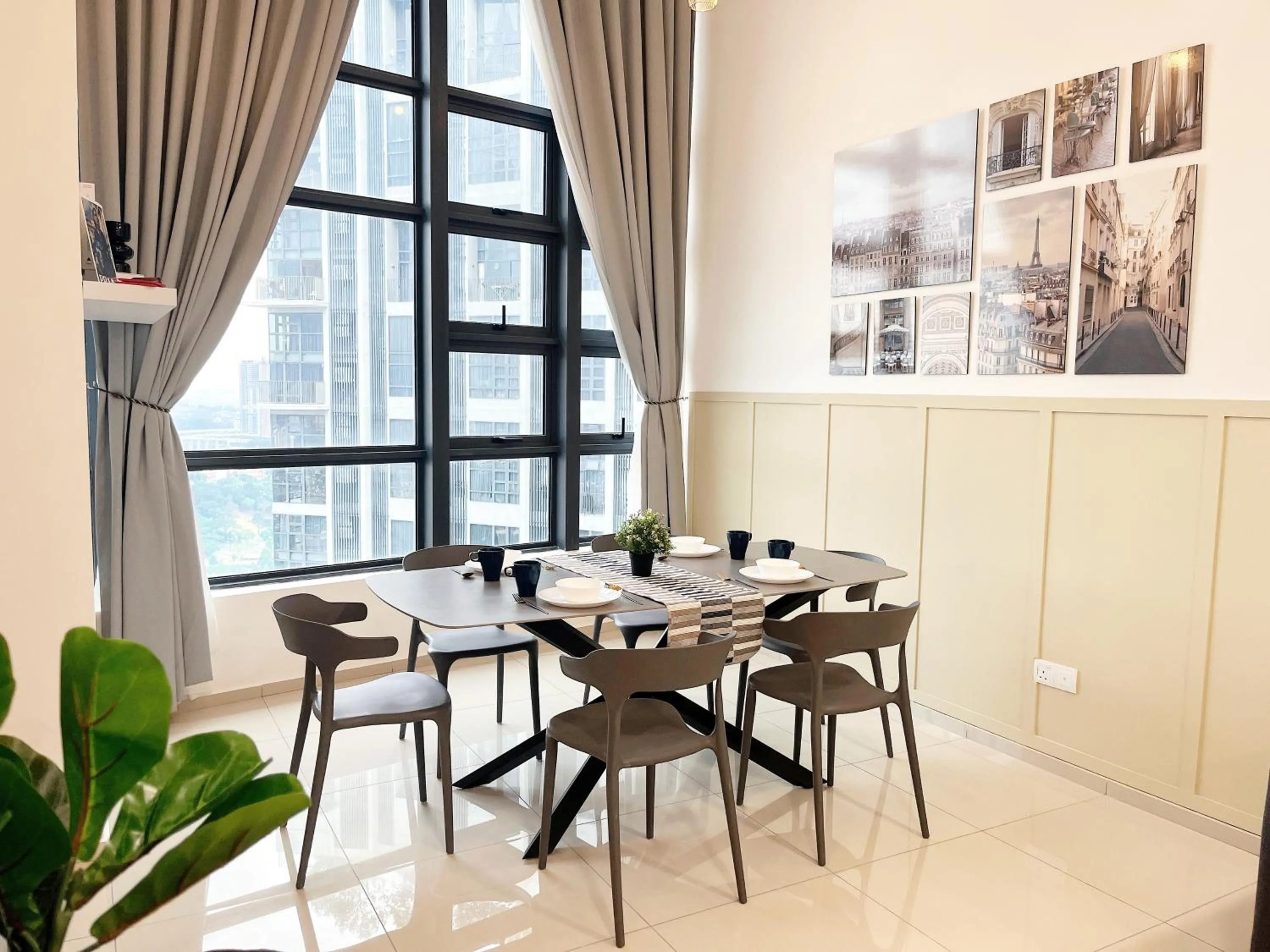 Dining area in EkoCheras Designer Suite by Moka @ Cheras
