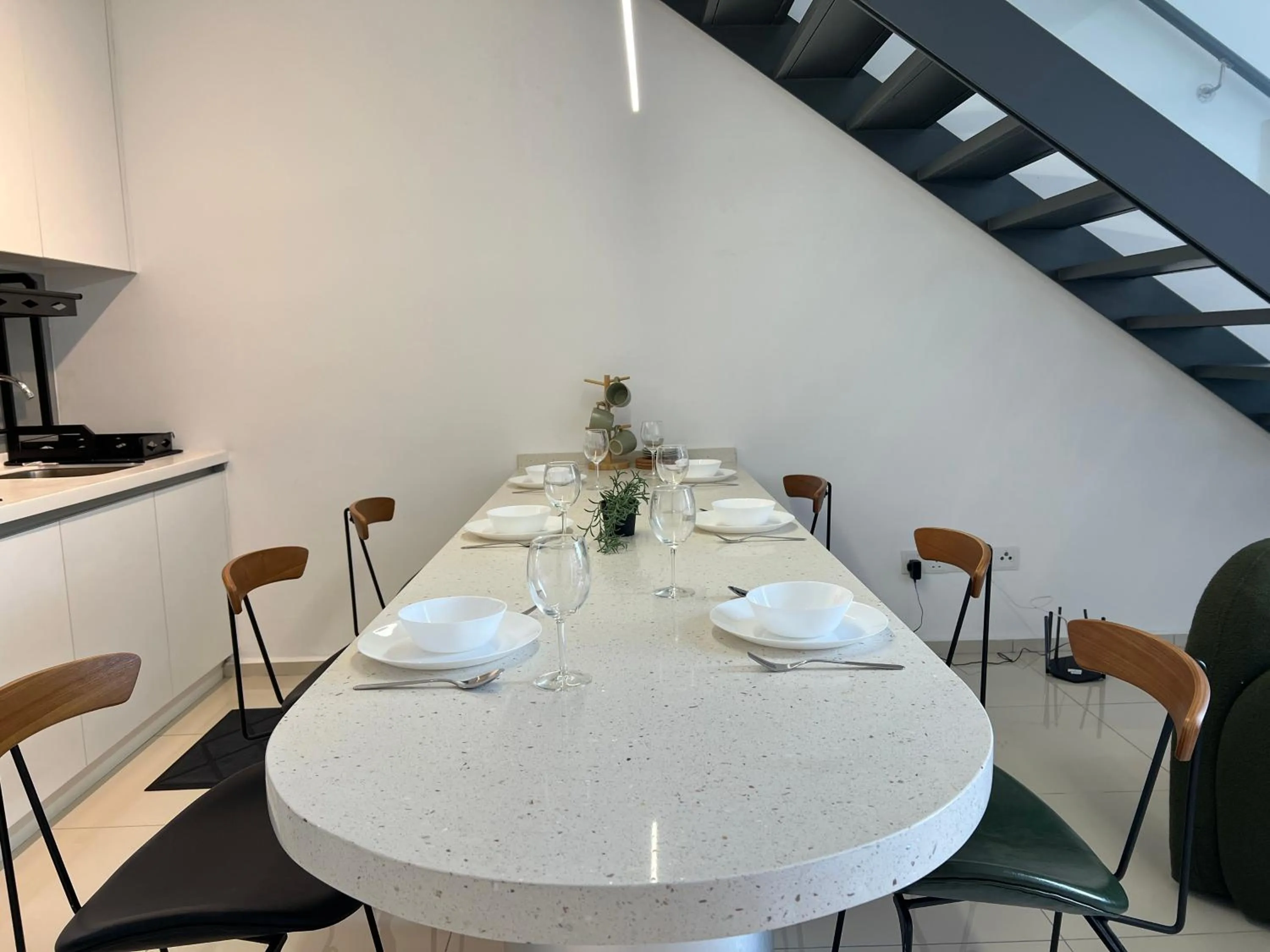 Dining area in EkoCheras Designer Suite by Moka @ Cheras